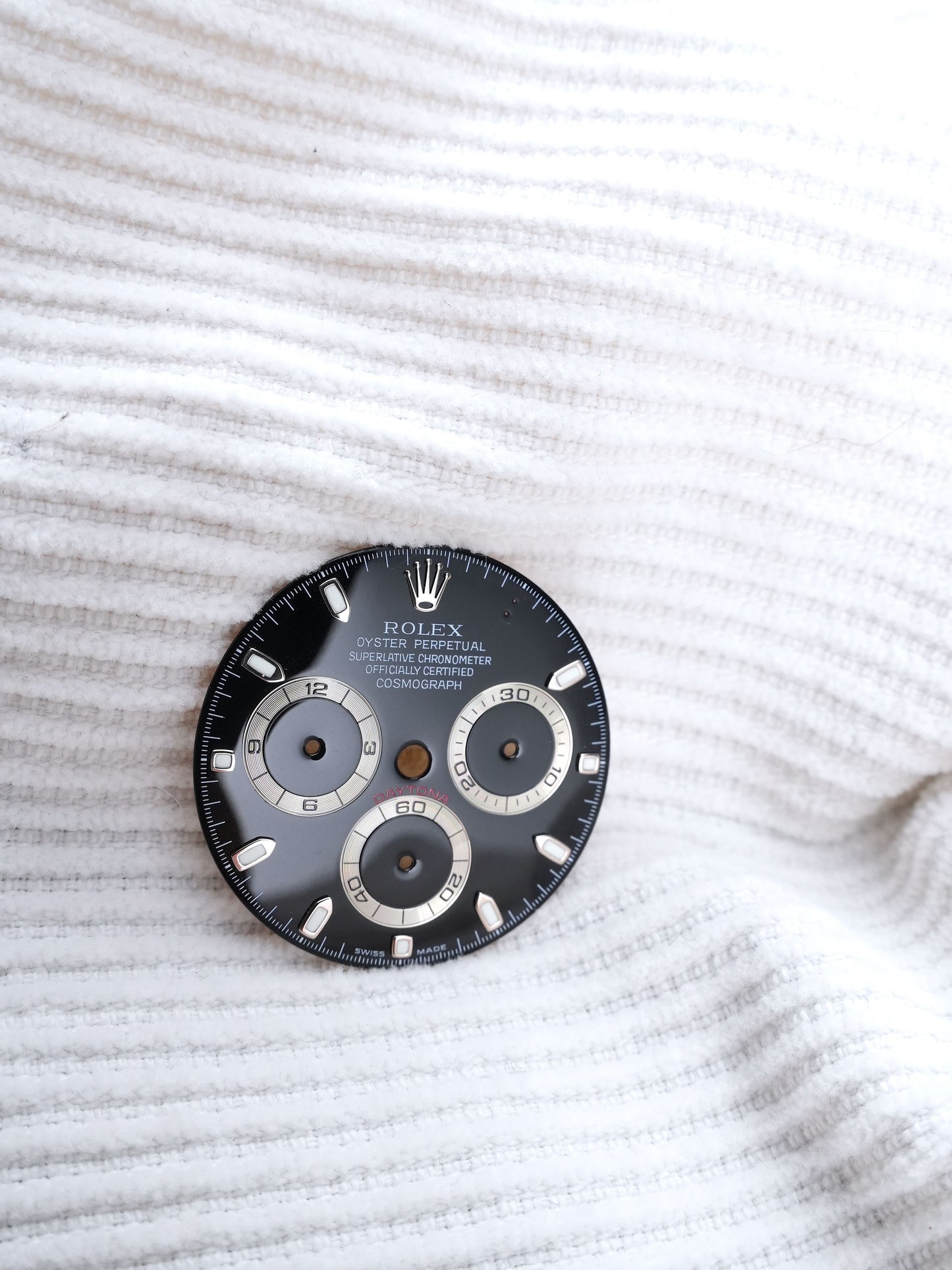Rolex Dial Black for Cosmograph Daytona 116520 | 116509 | 116519 Luminova