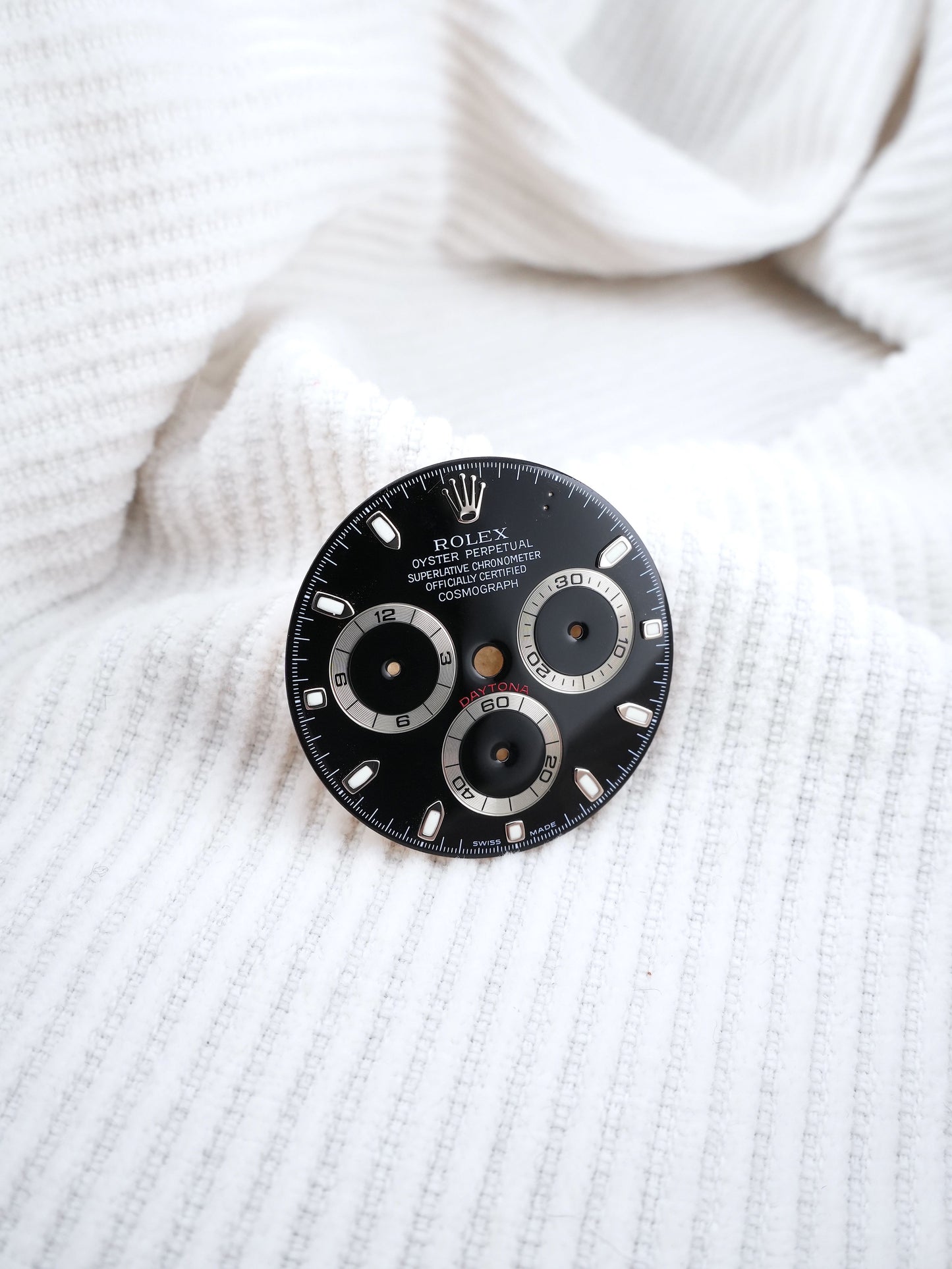 Rolex Dial Black for Cosmograph Daytona 116520 | 116509 | 116519 Luminova