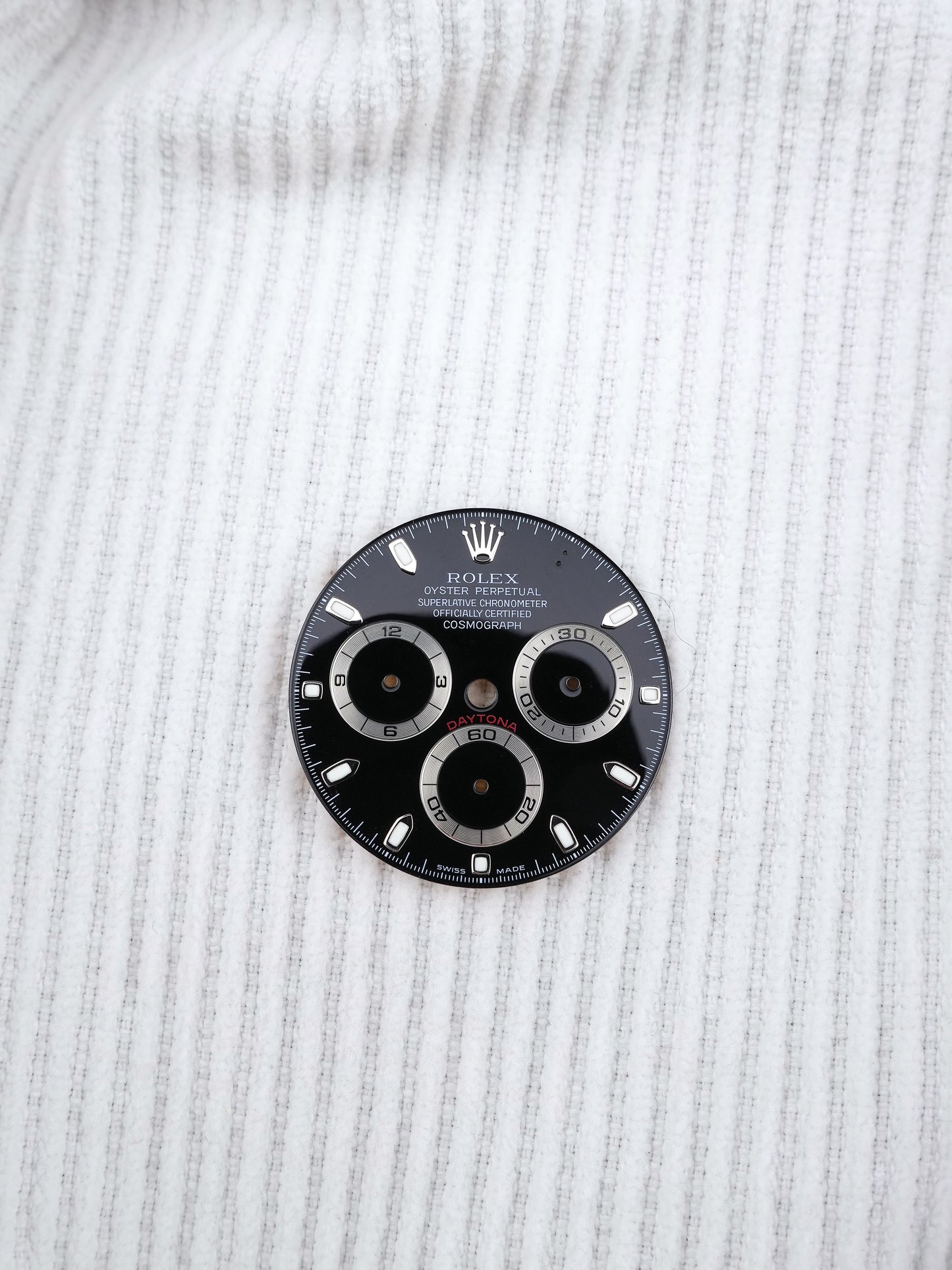 Rolex Dial Black for Cosmograph Daytona 116520 | 116509 | 116519 Luminova