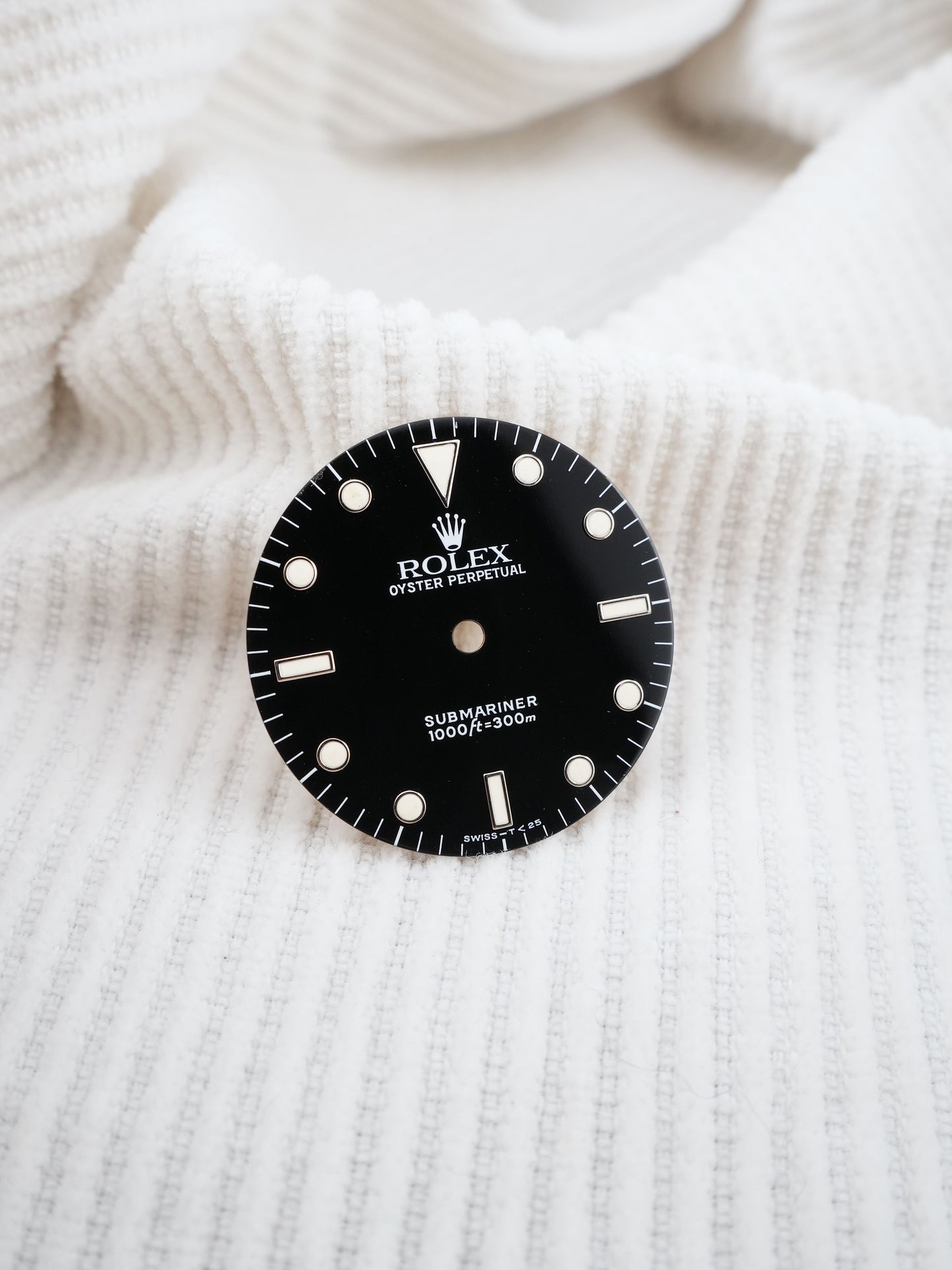 Rolex Zifferblatt schwarz für Submariner 14060 Tritium