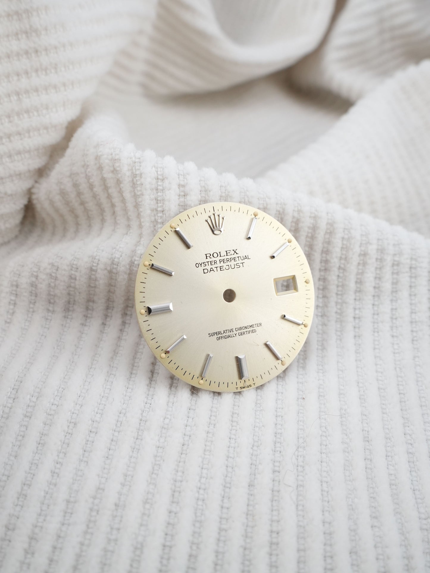 Rolex Zifferblatt silber faded Sunburst für OP Datejust 36 mm 16000 | 16200 | 16234 Tritium