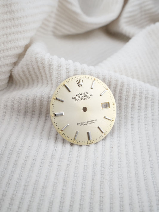 Rolex Zifferblatt silber faded Sunburst für OP Datejust 36 mm 16000 | 16200 | 16234 Tritium