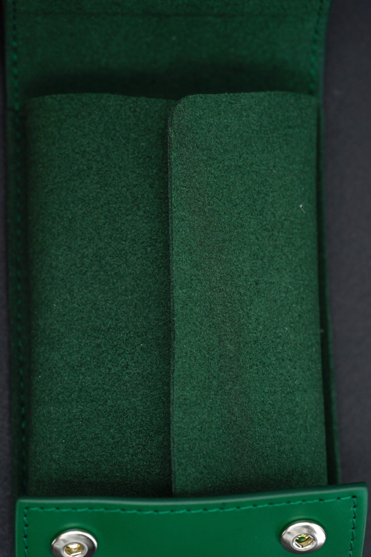 Rolex Aufbewahrungstasche | Puoch grün - Leder - Neue Version