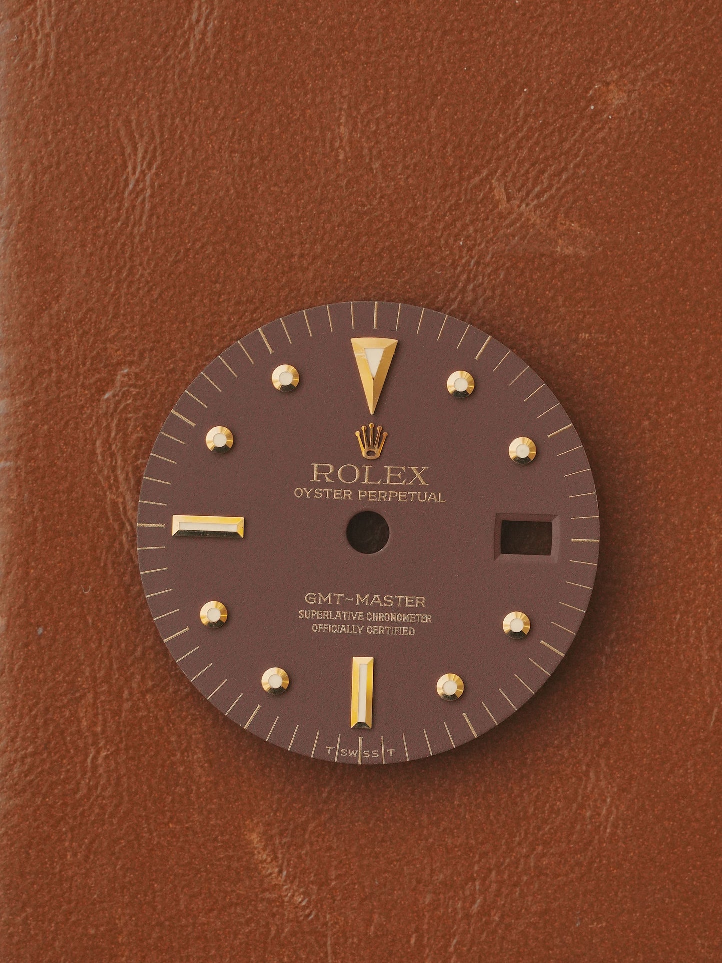 Rolex matte brown Nipple dial for GMT-Master 1675/8 | 1675/3