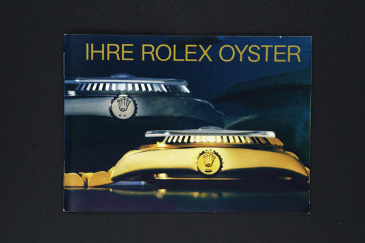 Rolex "Ihre Rolex Oyster Booklet  German 4 / 1989