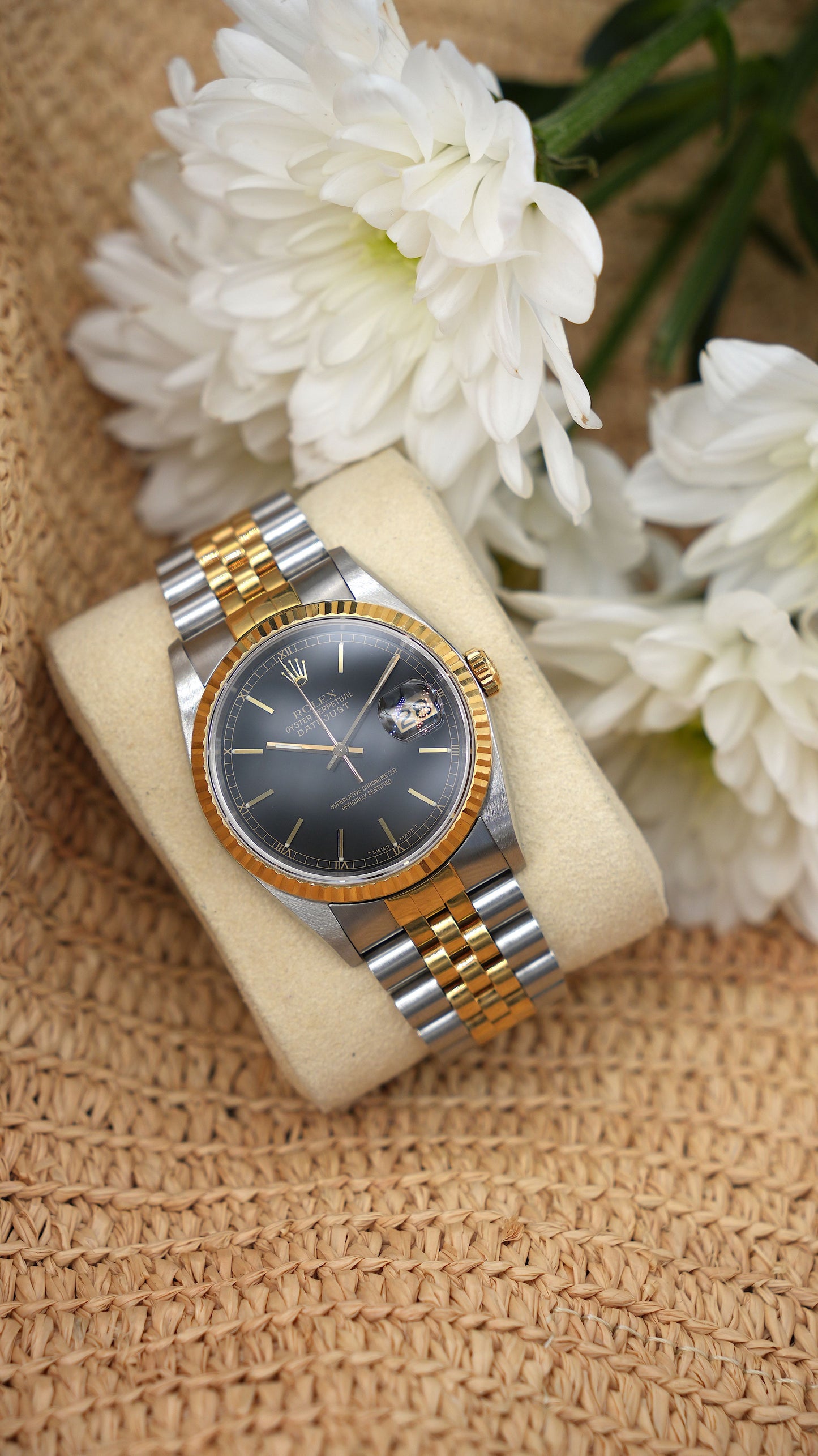 Rolex OP Datejust 36 mm 16233 Bi Color | Jubilee Steel/Gold 18 kt 62523 | Serial: E862XXX | 1990 | Tritium