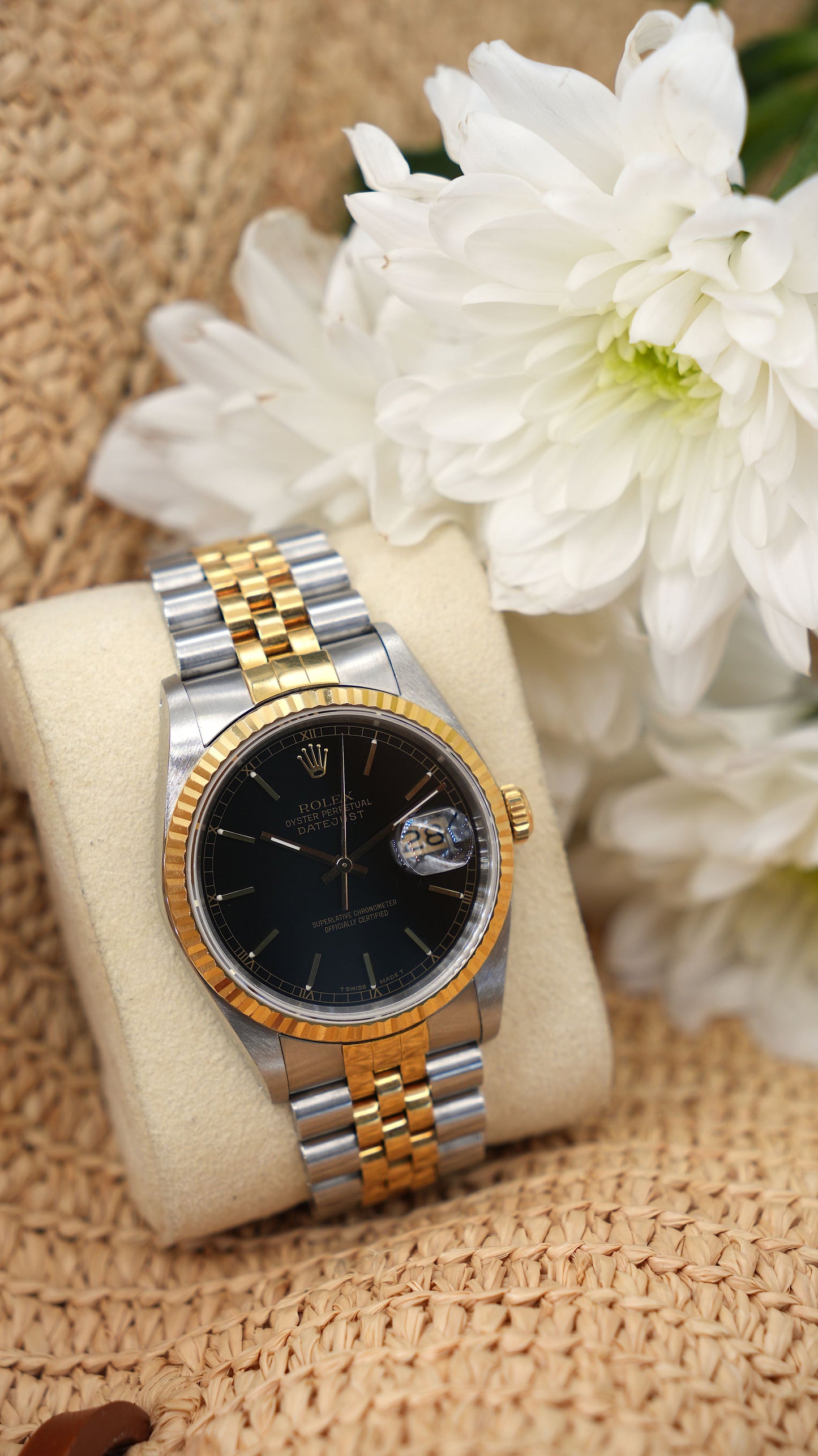 Rolex OP Datejust 36 mm 16233 Bi Color | Jubilee Steel/Gold 18 kt 62523 | Serial: E862XXX | 1990 | Tritium