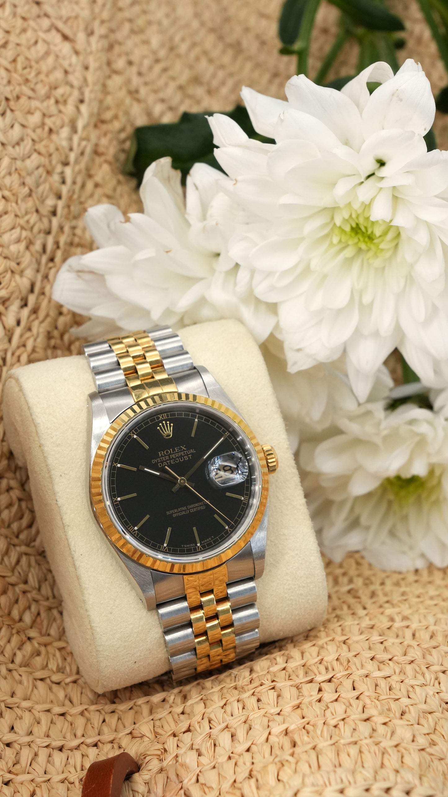 Rolex OP Datejust 36 mm 16233 Bi Color | Jubilee Steel/Gold 18 kt 62523 | Serial: E862XXX | 1990 | Tritium