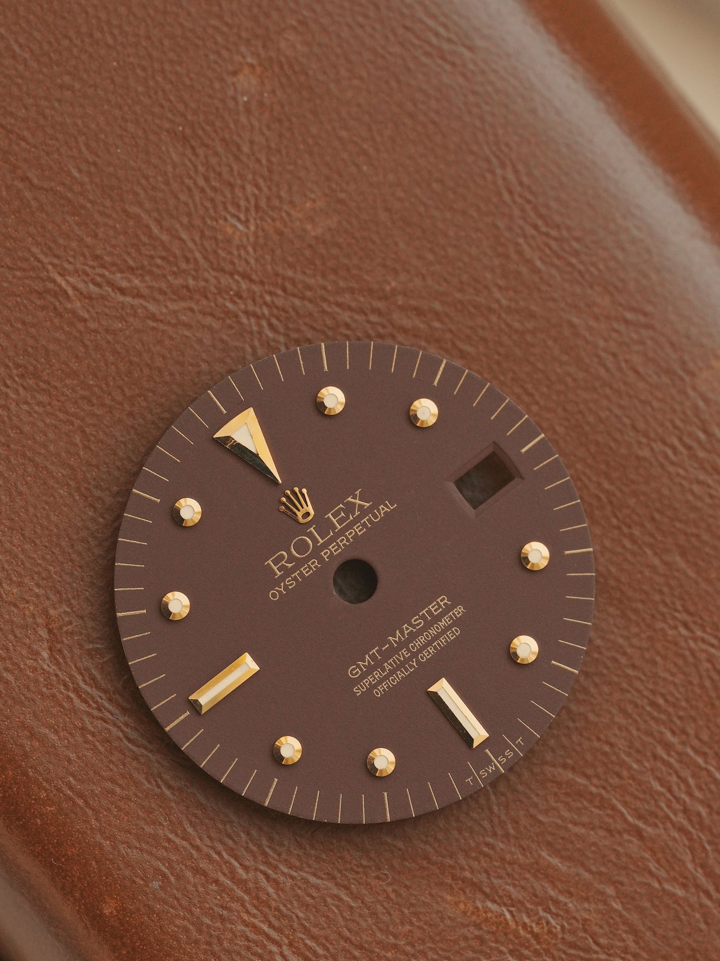 Rolex matte brown Nipple dial for GMT-Master 1675/8 | 1675/3