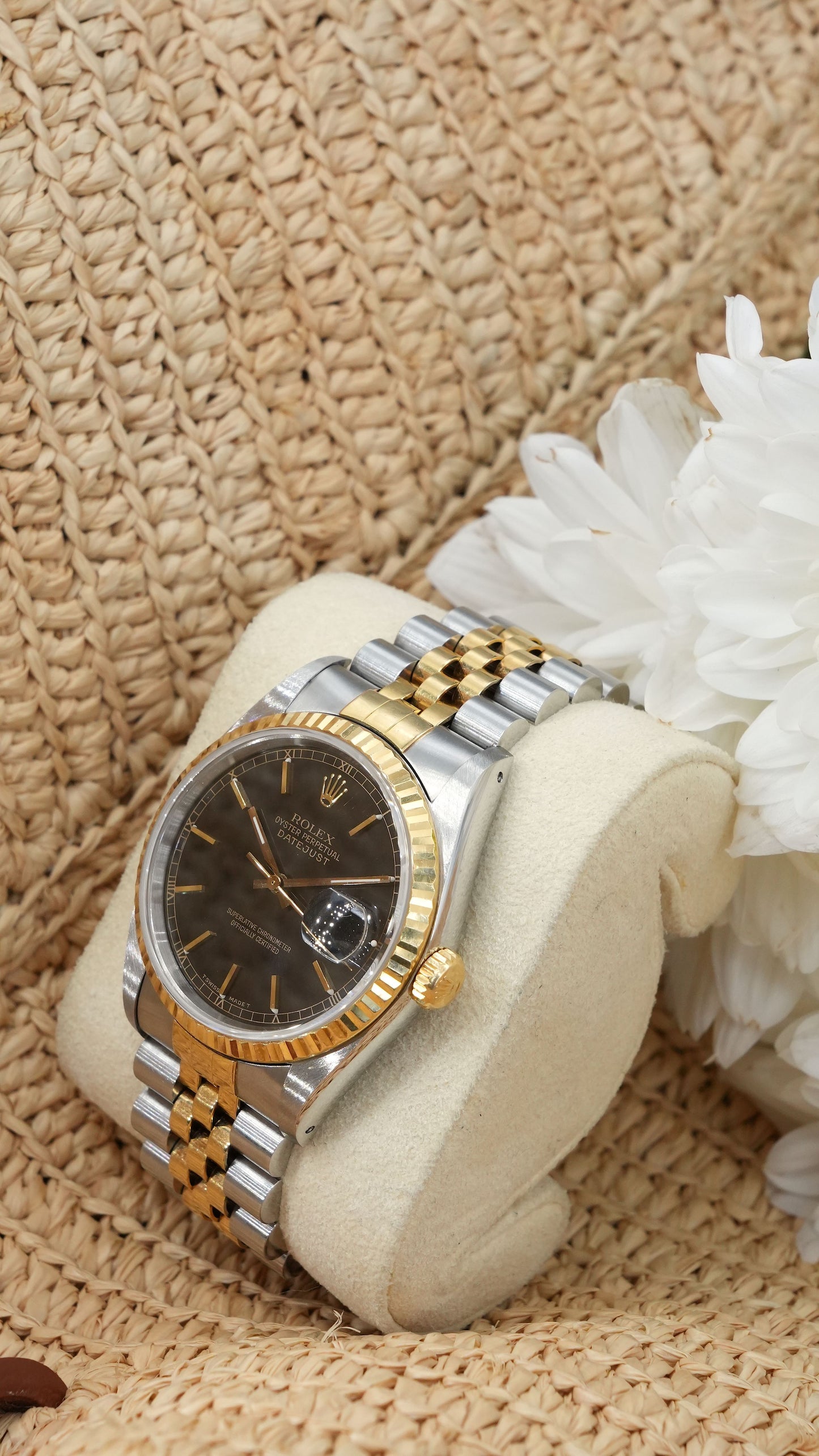 Rolex OP Datejust 36 mm 16233 Bi Color | Jubilee Steel/Gold 18 kt 62523 | Serial: E862XXX | 1990 | Tritium