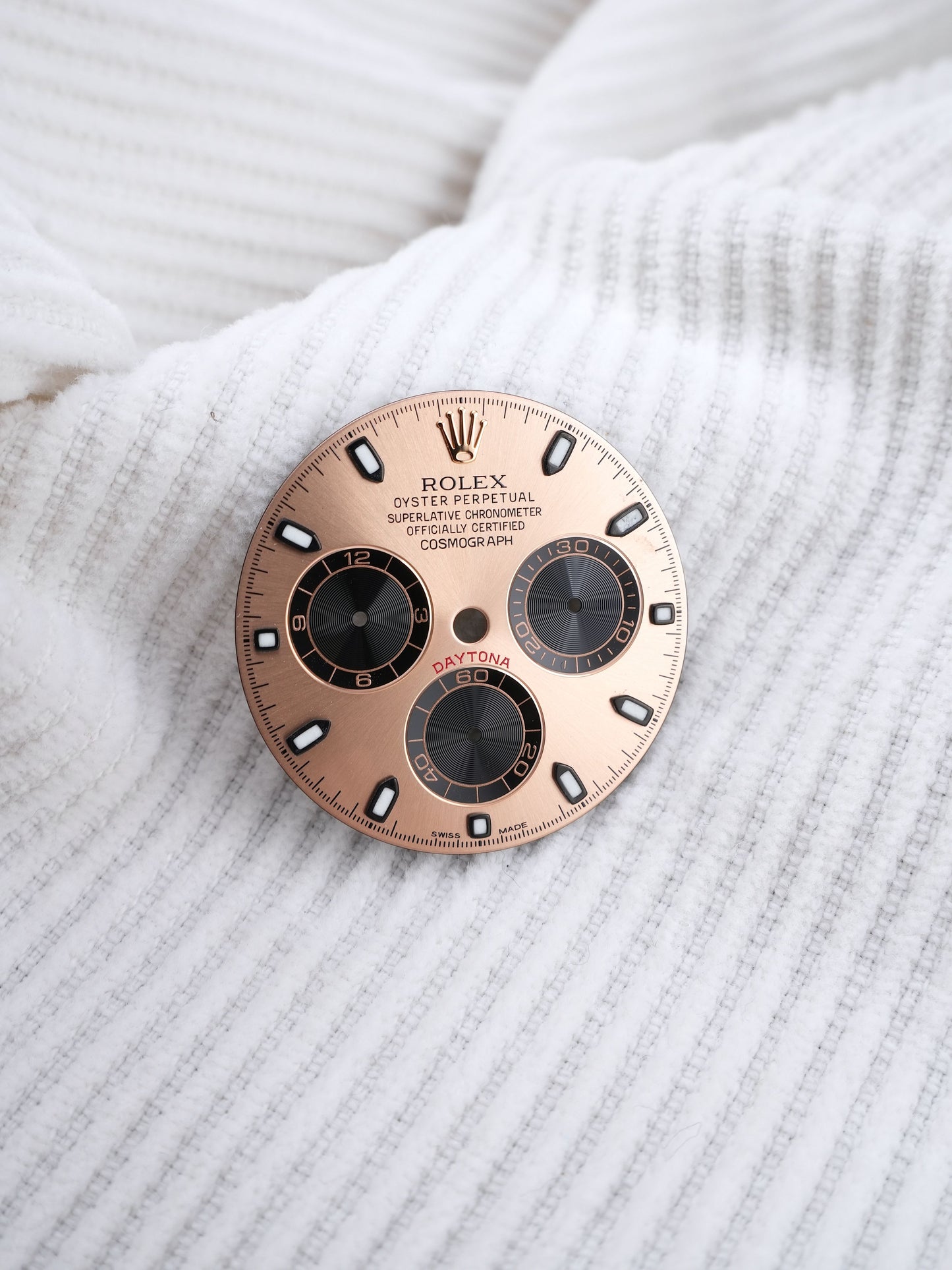 Rolex Dial for Cosmograph Daytona Rosegold 116505 | 116515 Chromalight