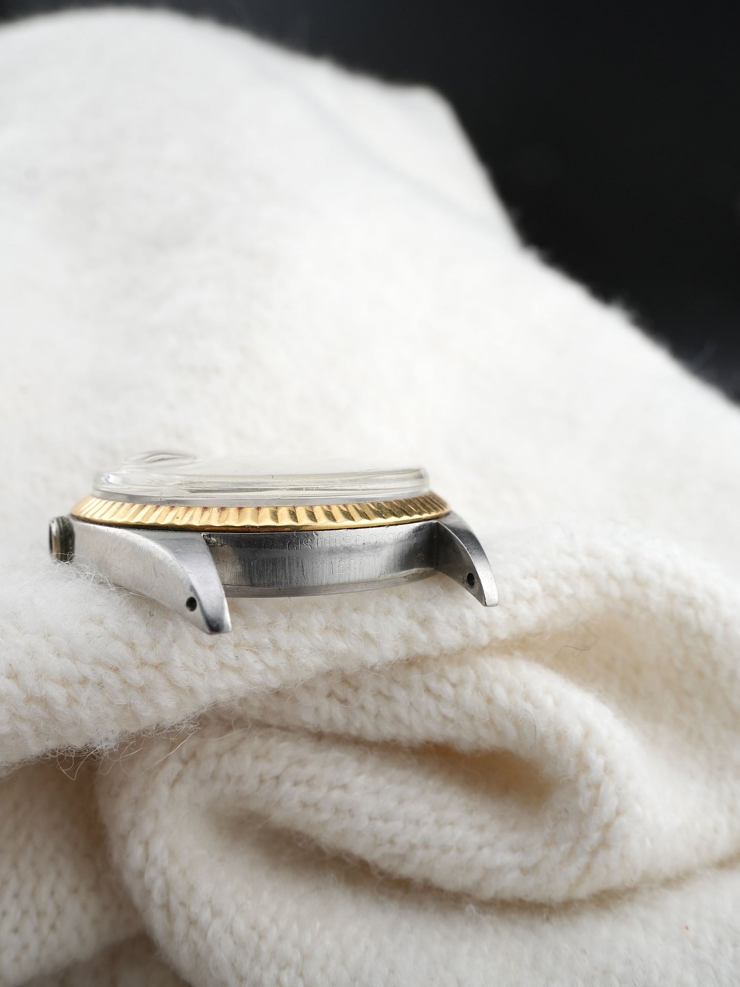 Rolex case 1601/3 including 14ct bezel for Datejust