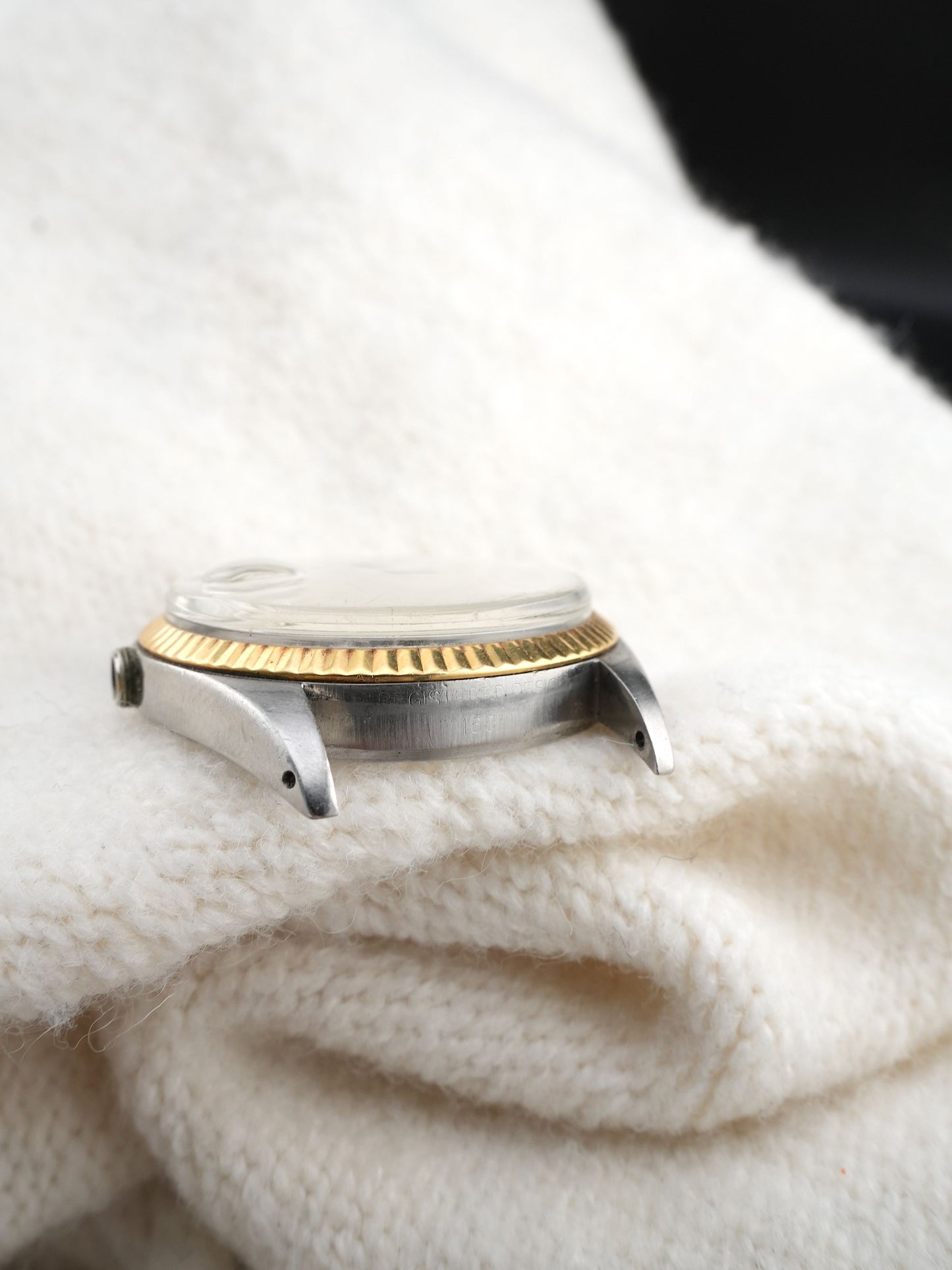 Rolex case 1601/3 including 14ct bezel for Datejust