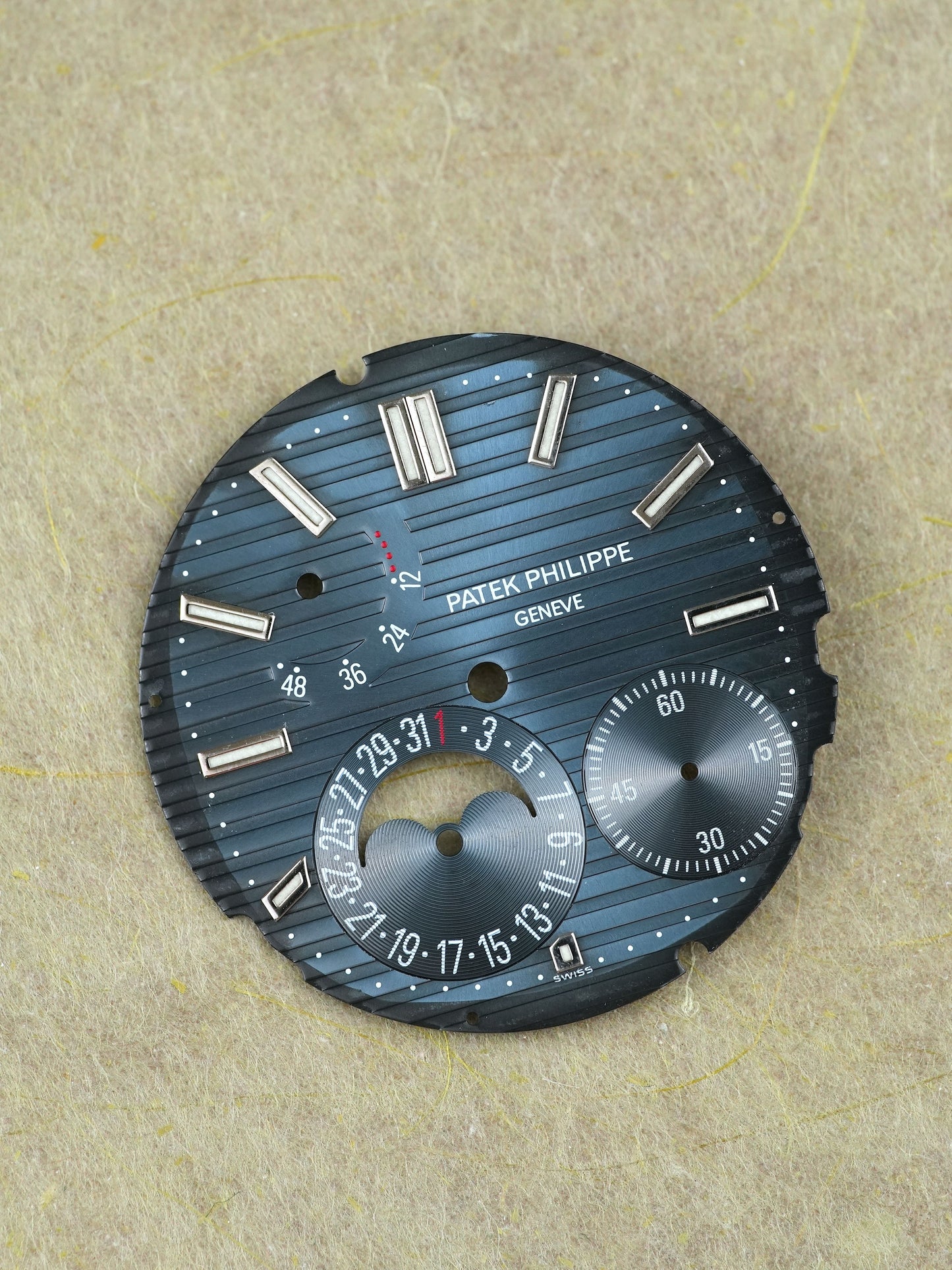 Patek Philippe Zifferblatt blau "Faded blue" für Nautilus 5712a Stahl