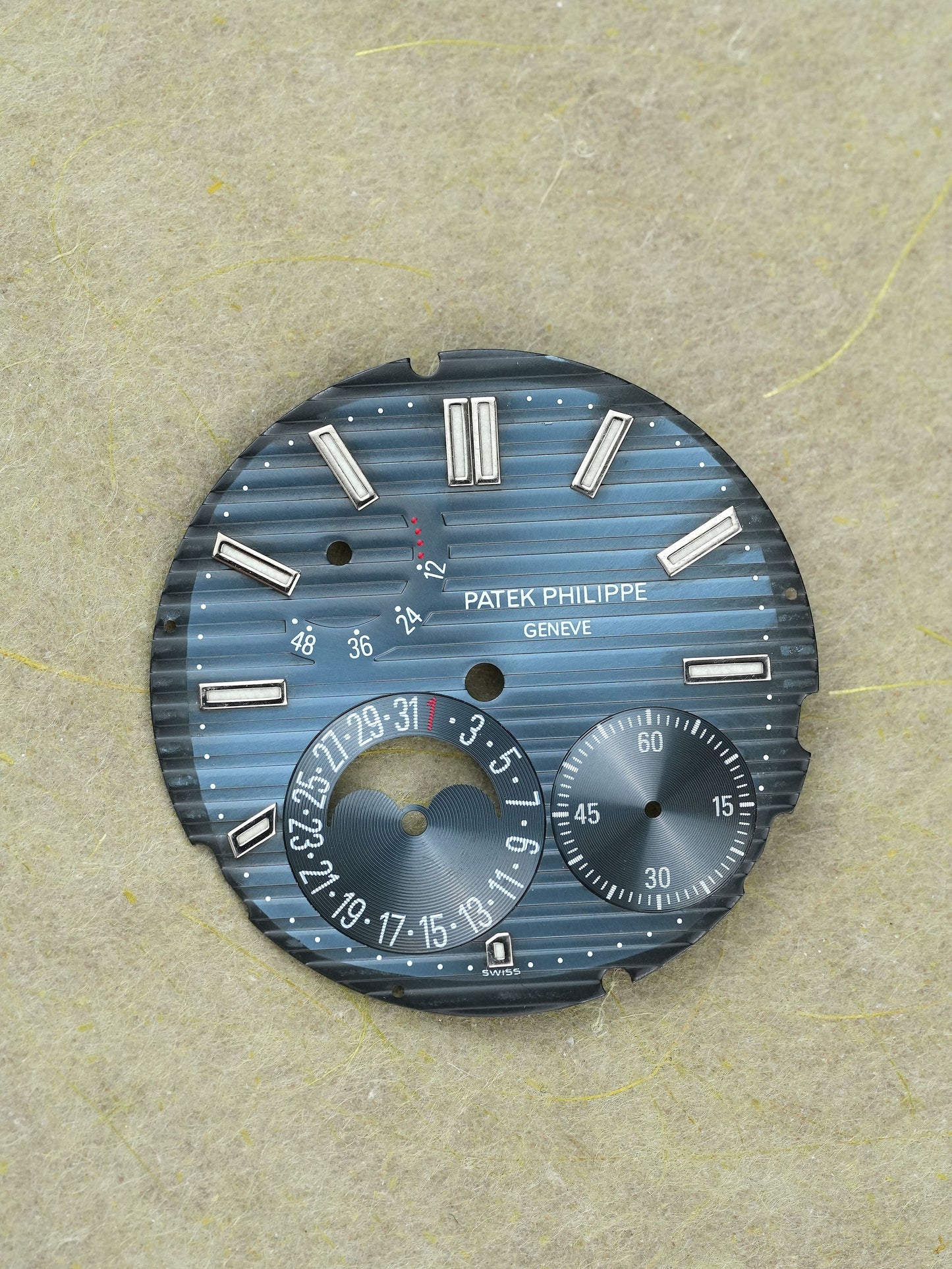 Patek Philippe Zifferblatt blau "Faded blue" für Nautilus 5712a Stahl