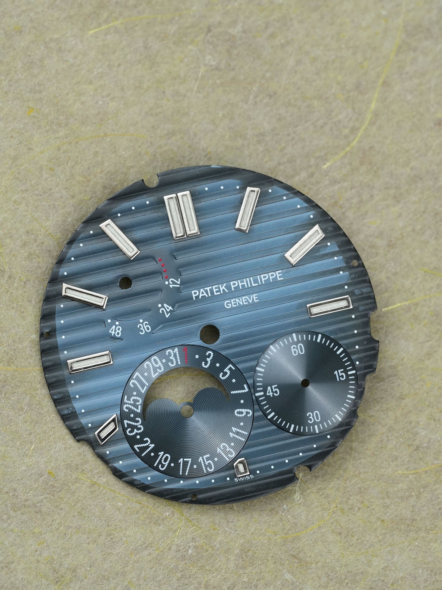 Patek Philippe Zifferblatt blau "Faded blue" für Nautilus 5712a Stahl