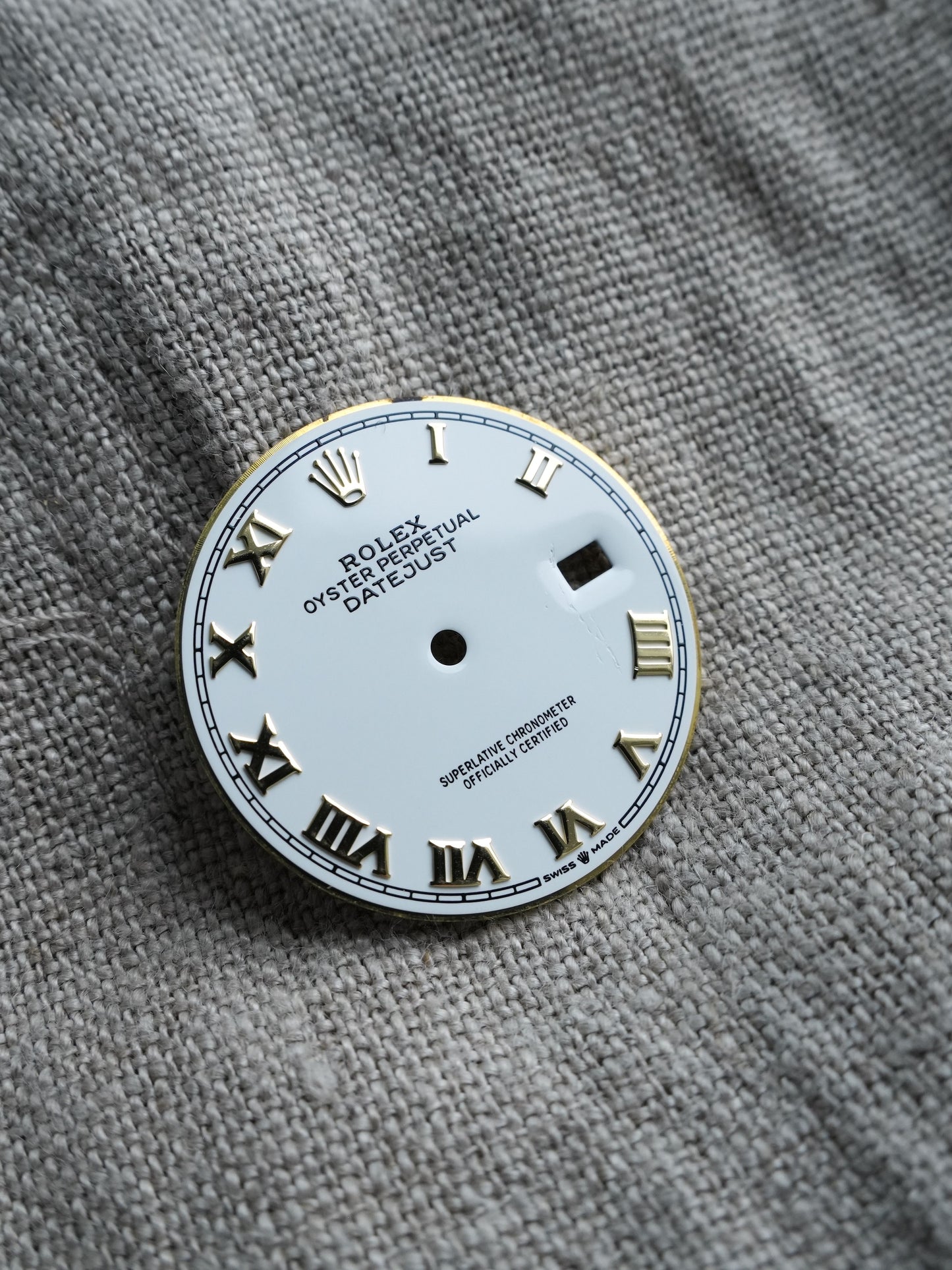Rolex Zifferblatt Weiß „White Roman“ für Datejust 36 mm Ref. 126223