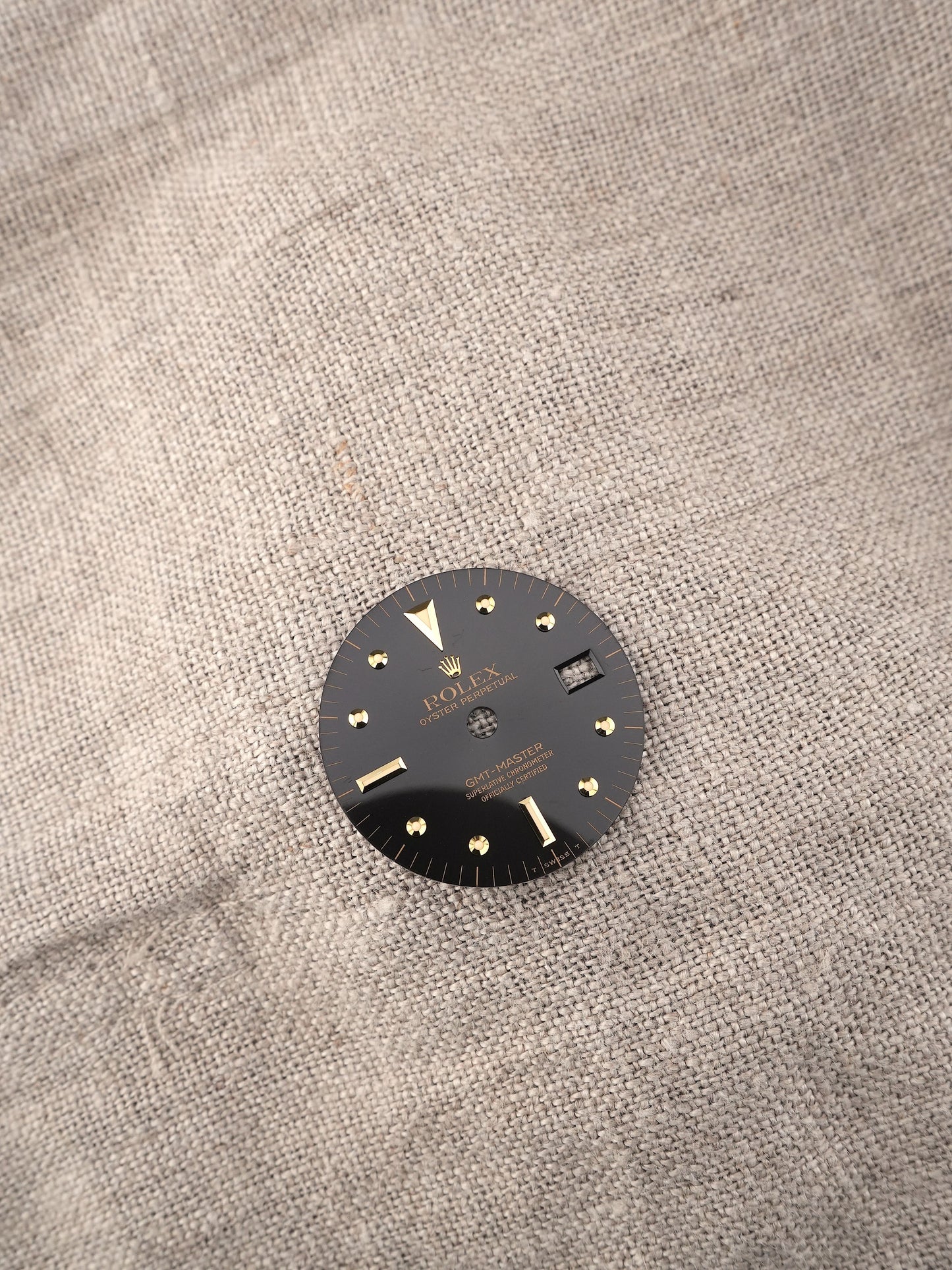 Rolex Zifferblatt Schwarz „Nipple Dial“ für GMT-Master Ref. 1675/3 | 1675/8 Tritium