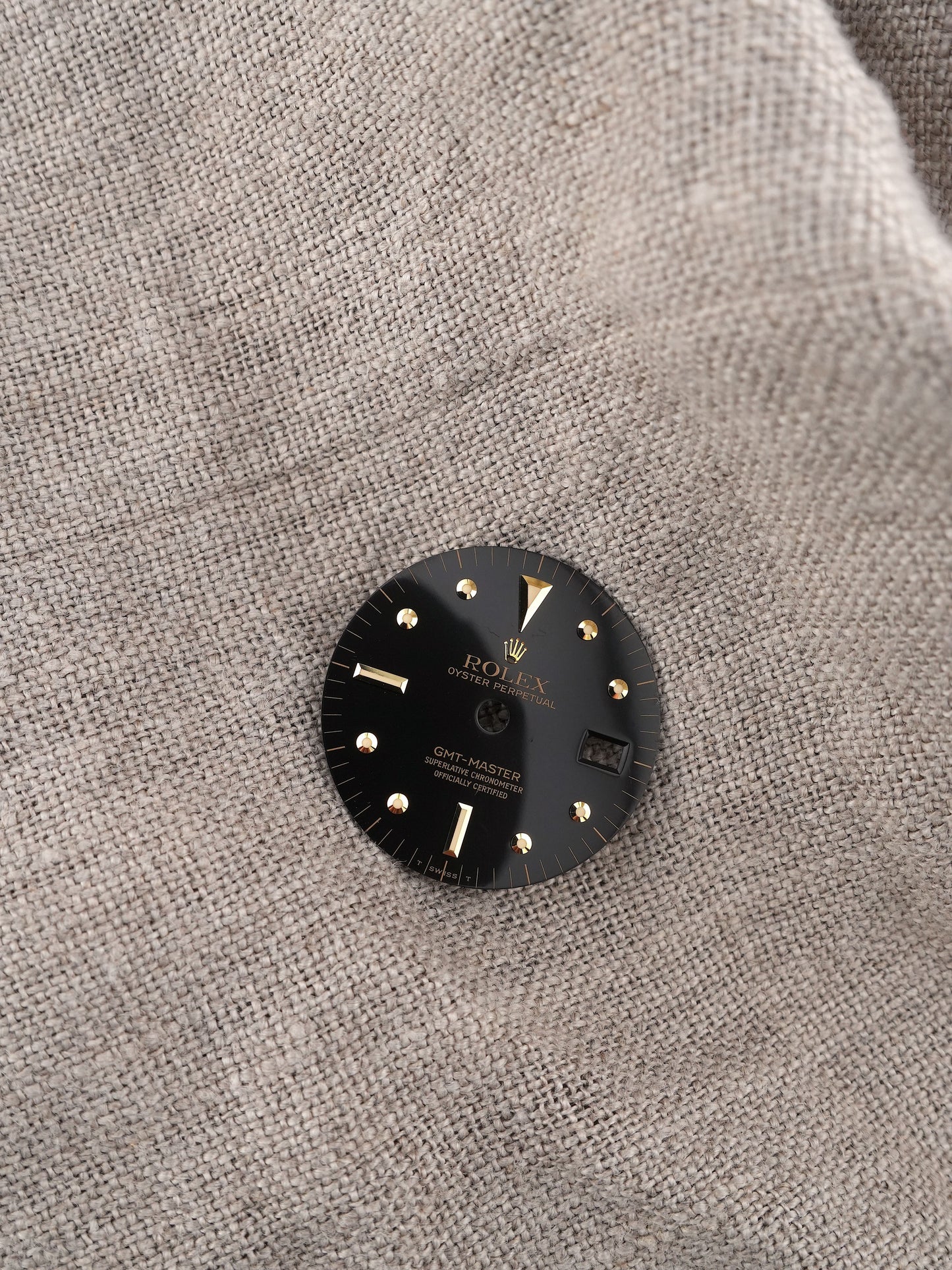 Rolex Zifferblatt Schwarz „Nipple Dial“ für GMT-Master Ref. 1675/3 | 1675/8 Tritium