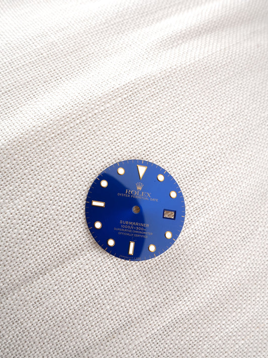 Rolex Zifferblatt blau für Submariner 16803 | 16808 | 16613 | 16618 Tritium