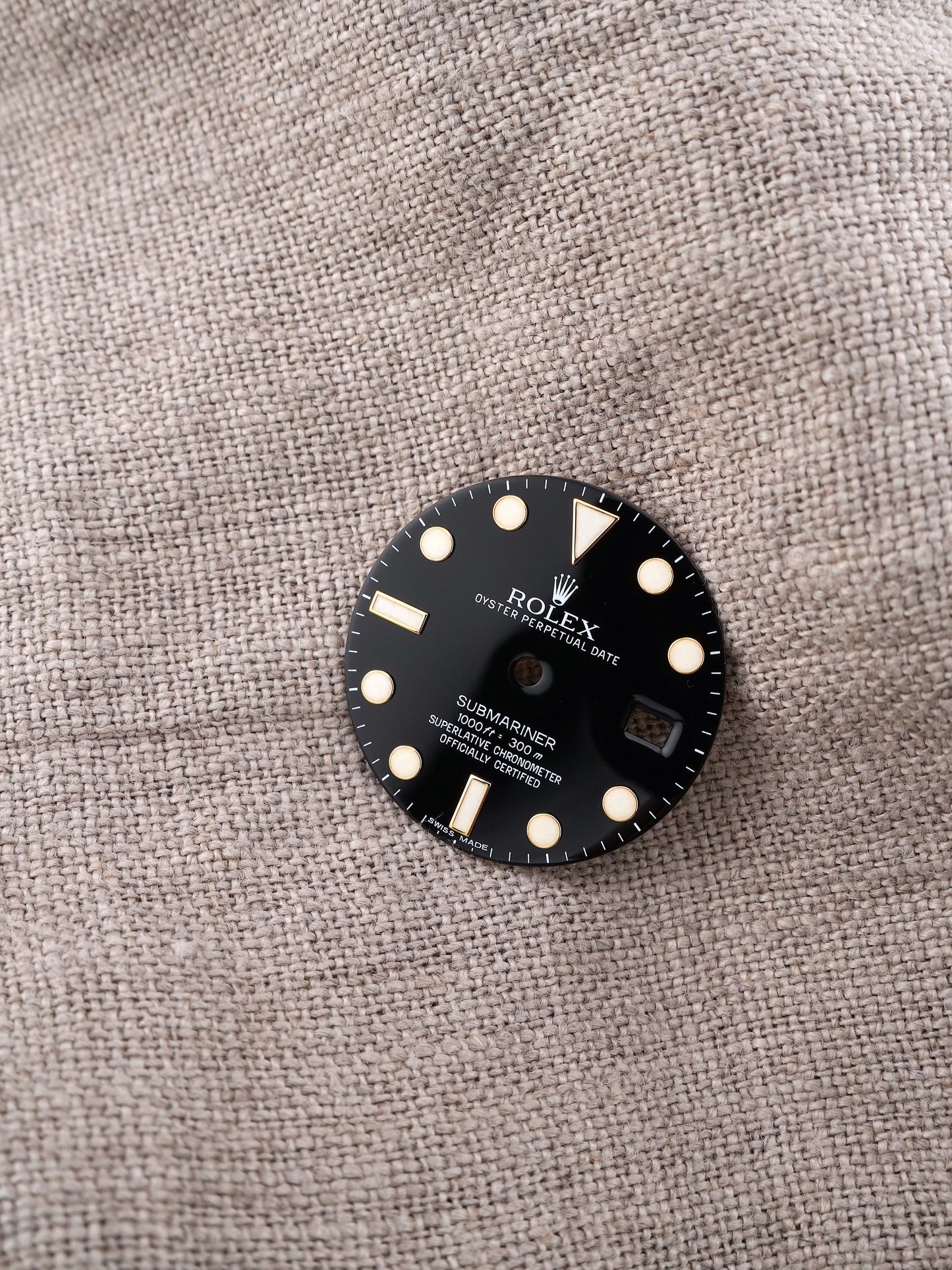 Rolex Dial Black for Yellow Gold & Steel-Gold Submariner 116613 | 116618 Chromalight