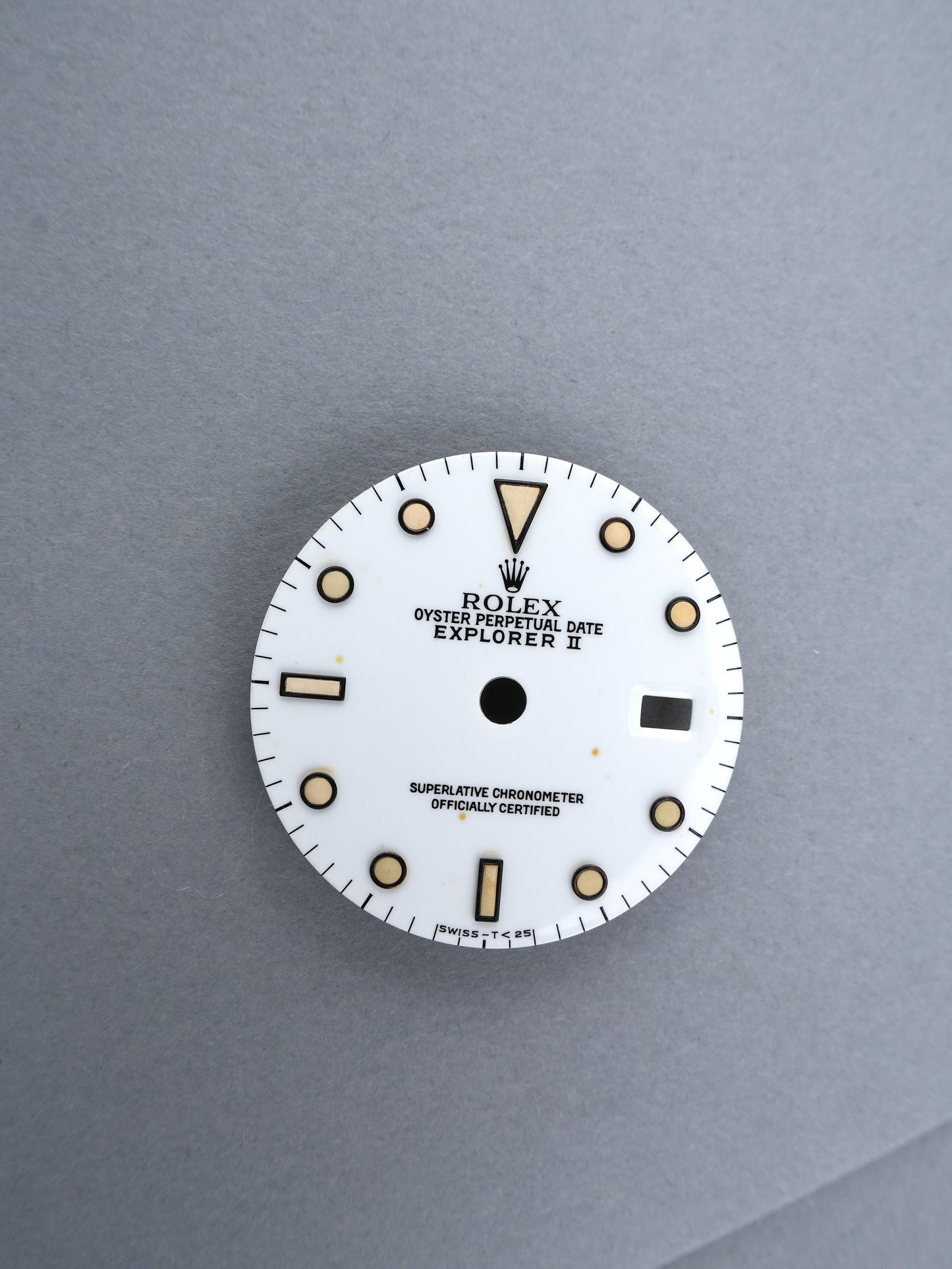 Rolex Zifferblatt Weiß für Explorer II Ref. 16570 Relume