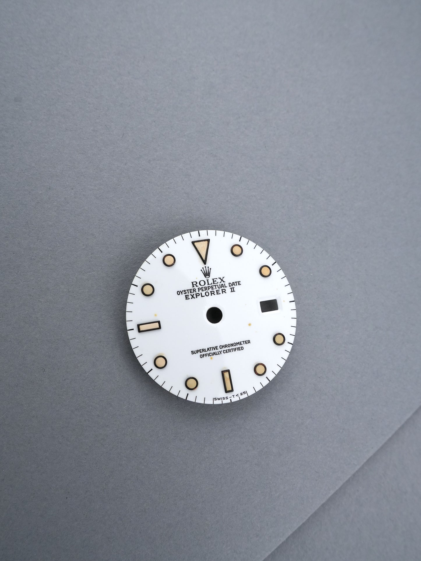 Rolex Zifferblatt Weiß für Explorer II Ref. 16570 Relume