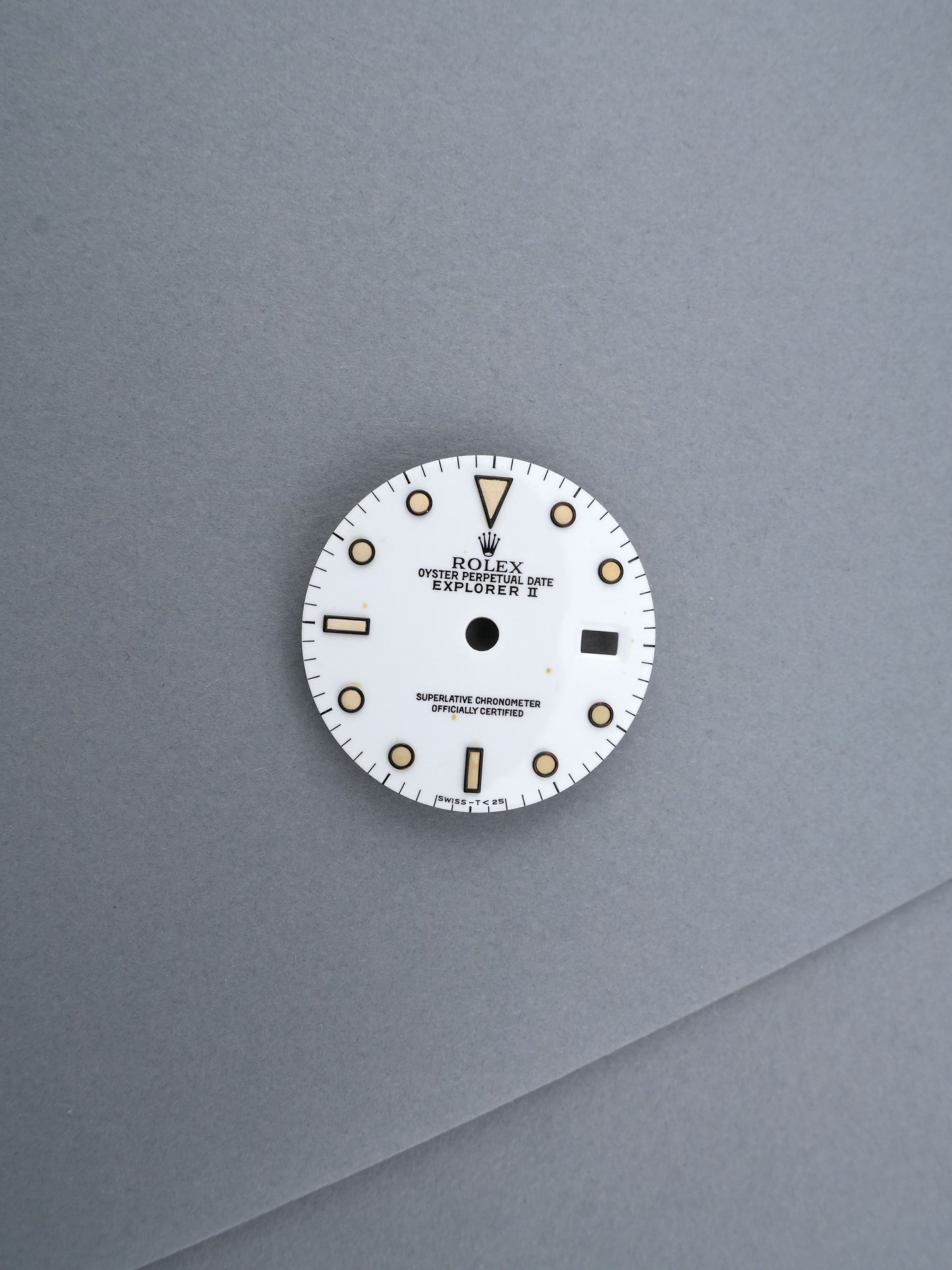 Rolex Zifferblatt Weiß für Explorer II Ref. 16570 Relume
