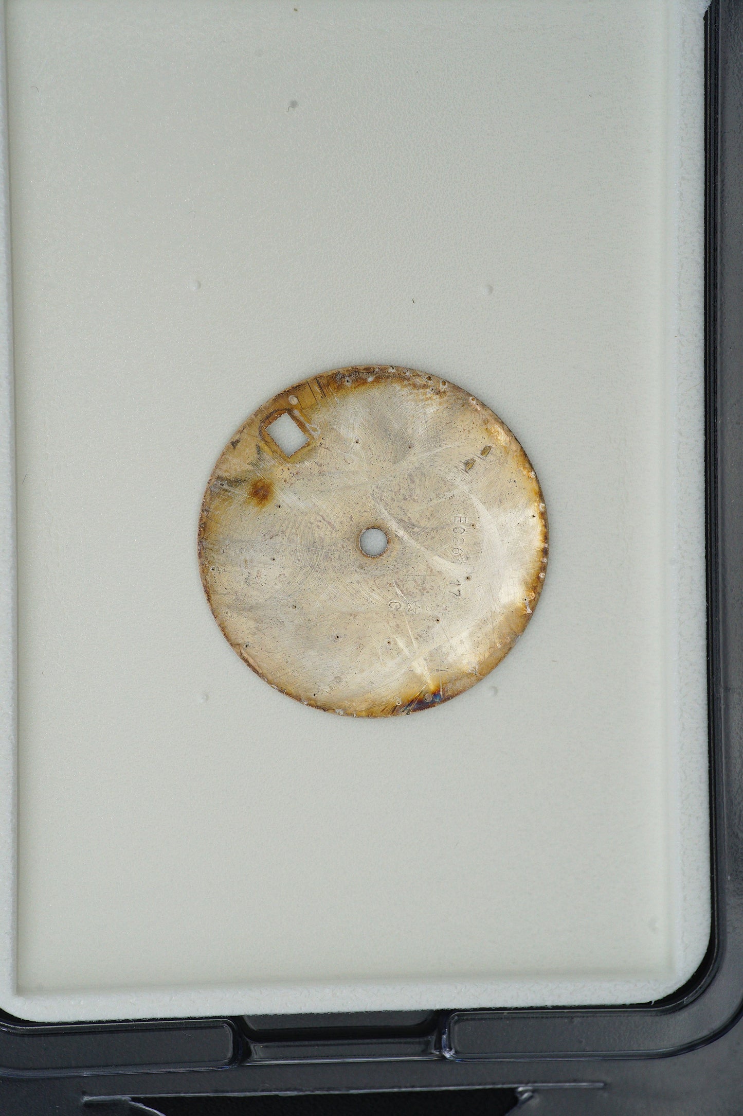 Audemars Piguet NOS white dial for Royal Oak 14790 MK2 Tritium, 26.8mm diameter.