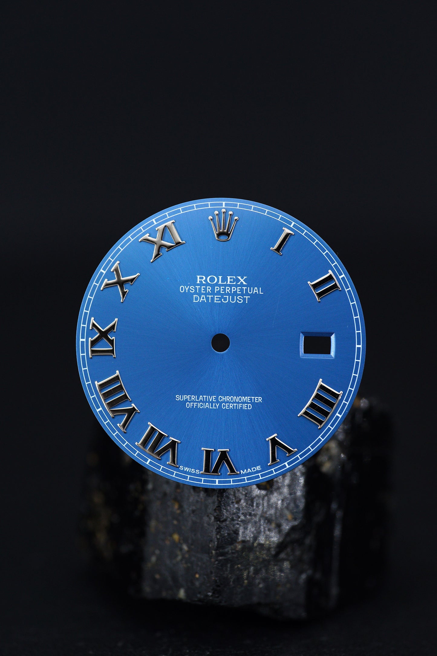 Rolex Zifferblatt blau (Blue Roman) für OP Datejust II 116300 | 116334