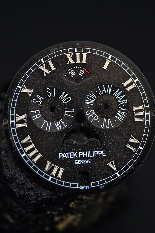 Patek Philippe black dial ,,Stardust Dial'' for annual calendar Calatrava 5036G