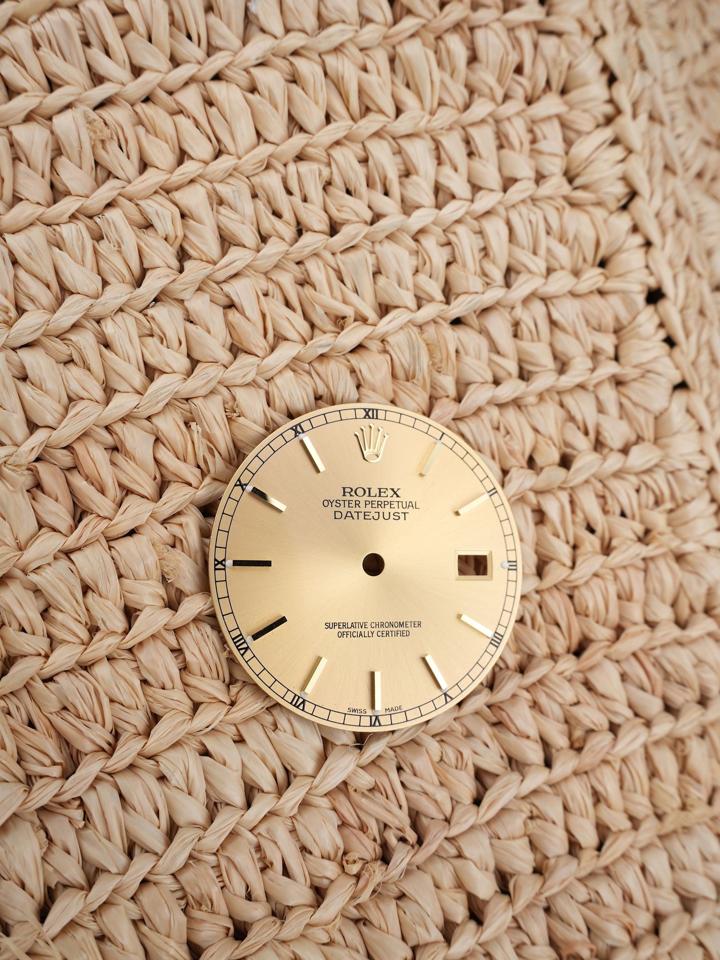 Rolex Zifferblatt Champagner für OP Datejust 36 mm 16233 | 16013 | 16018 Luminova