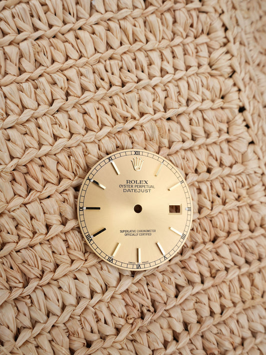 Rolex Zifferblatt Champagner für OP Datejust 36 mm 16233 | 16013 | 16018 Luminova