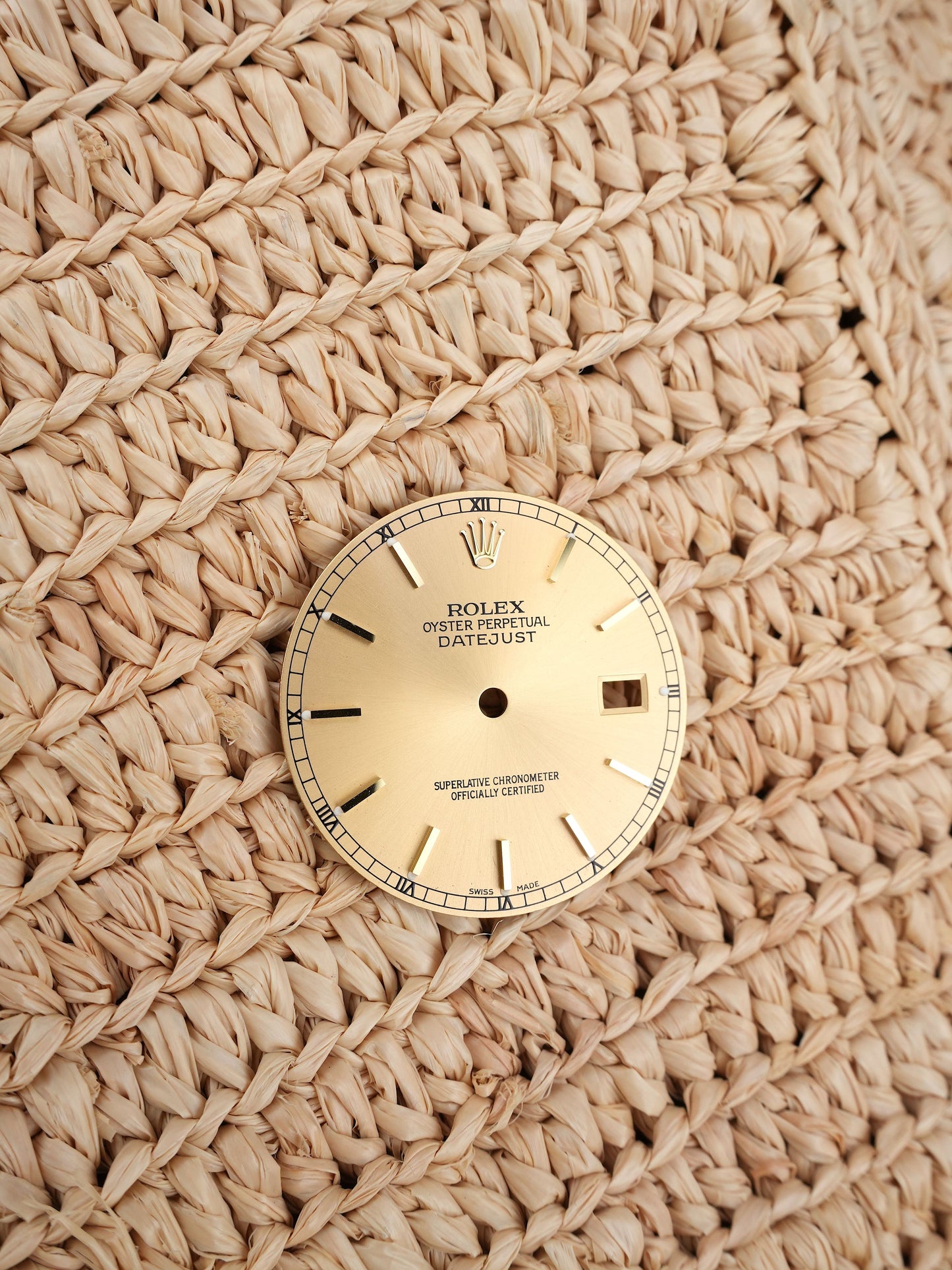 Rolex Zifferblatt Champagner für OP Datejust 36 mm 16233 | 16013 | 16018 Luminova