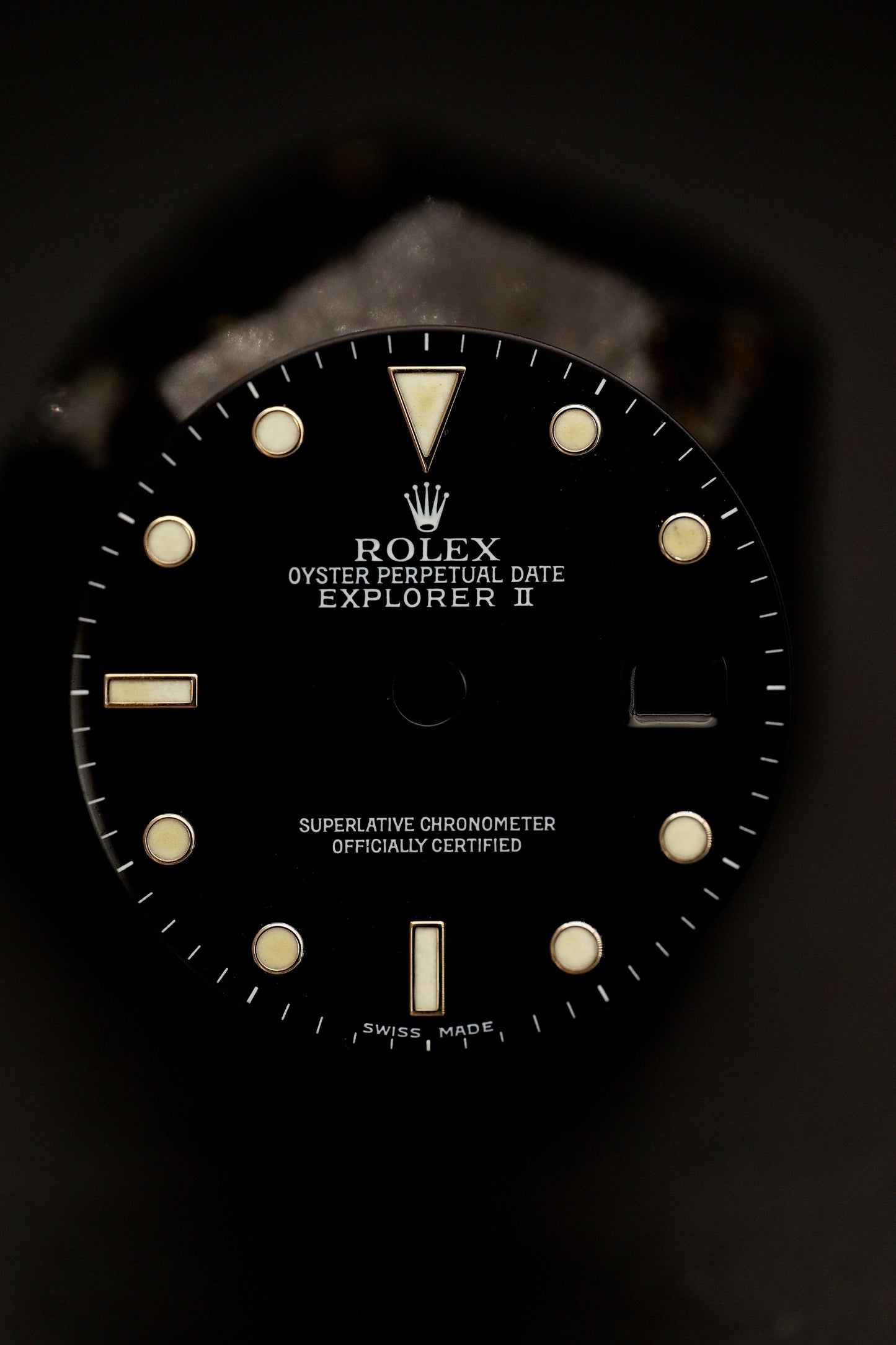 Rolex Black Dial for Explorer II 16570 | 16550 Luminova