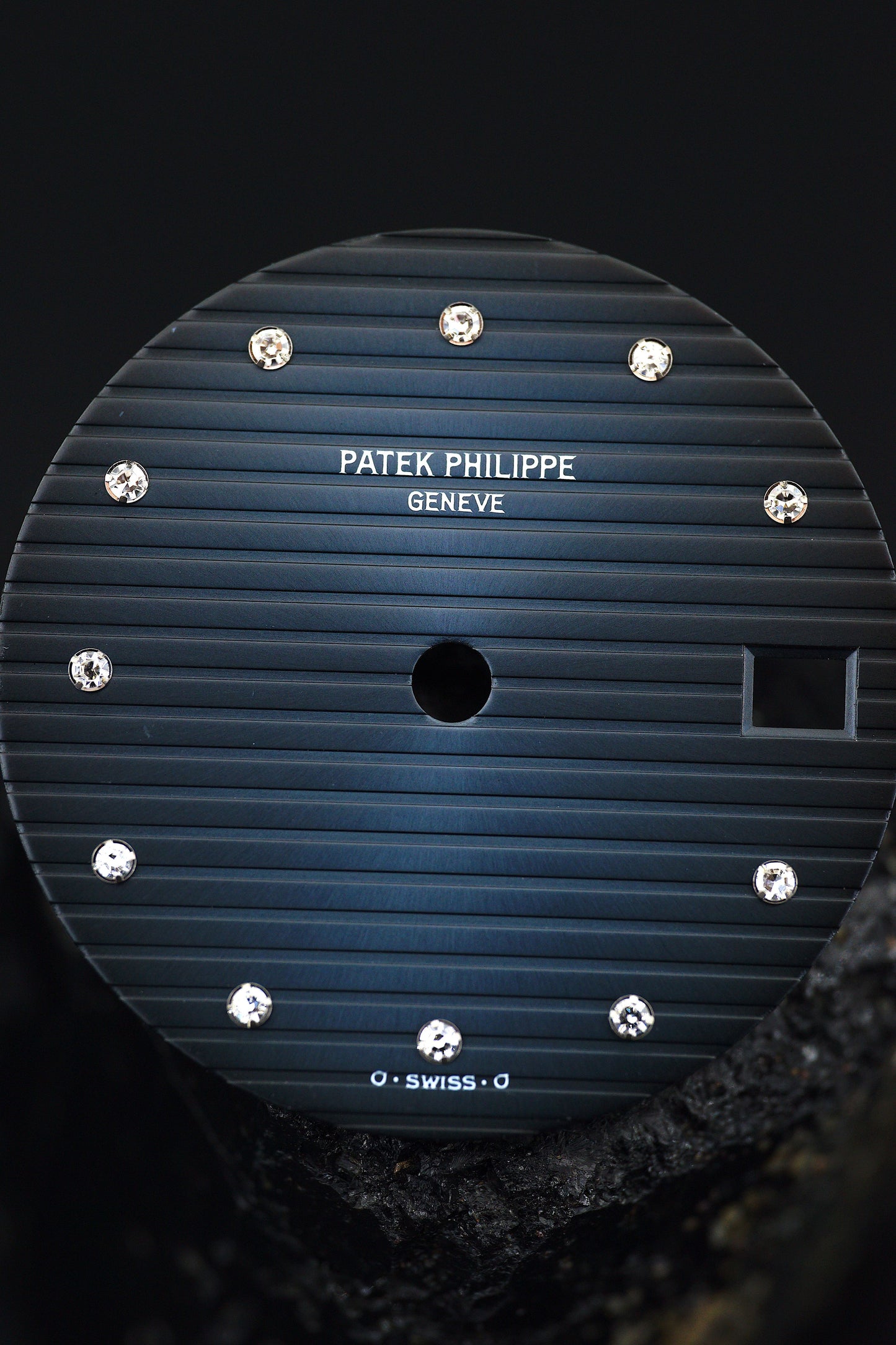 Patek Philippe blau/schwarz Sigma Diamant Zifferblatt für Nautilus Weißgold und Platin Modelle 3800G | 3800P