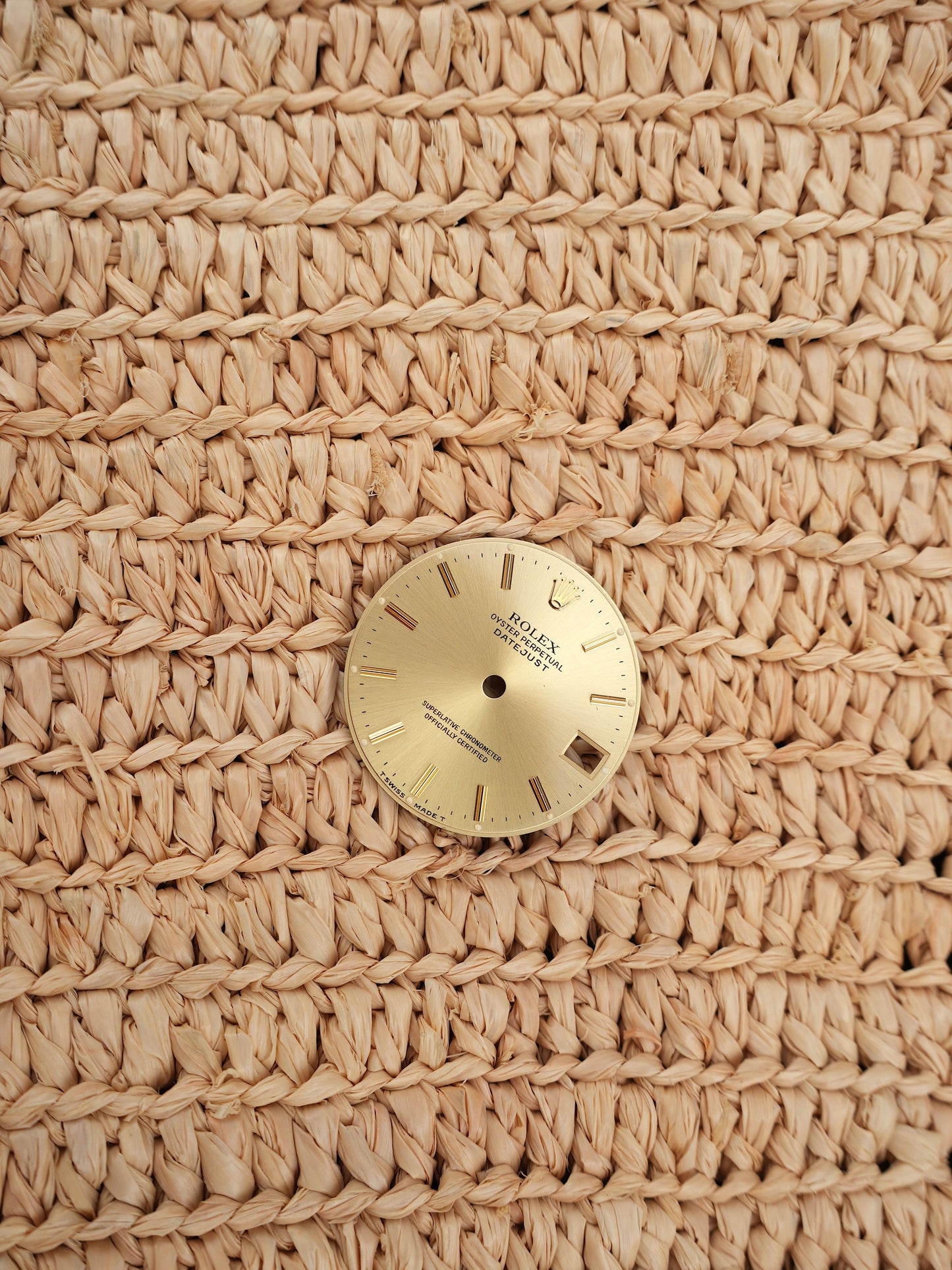 Rolex Zifferblatt Champagner für OP Datejust 31 mm Tritium
