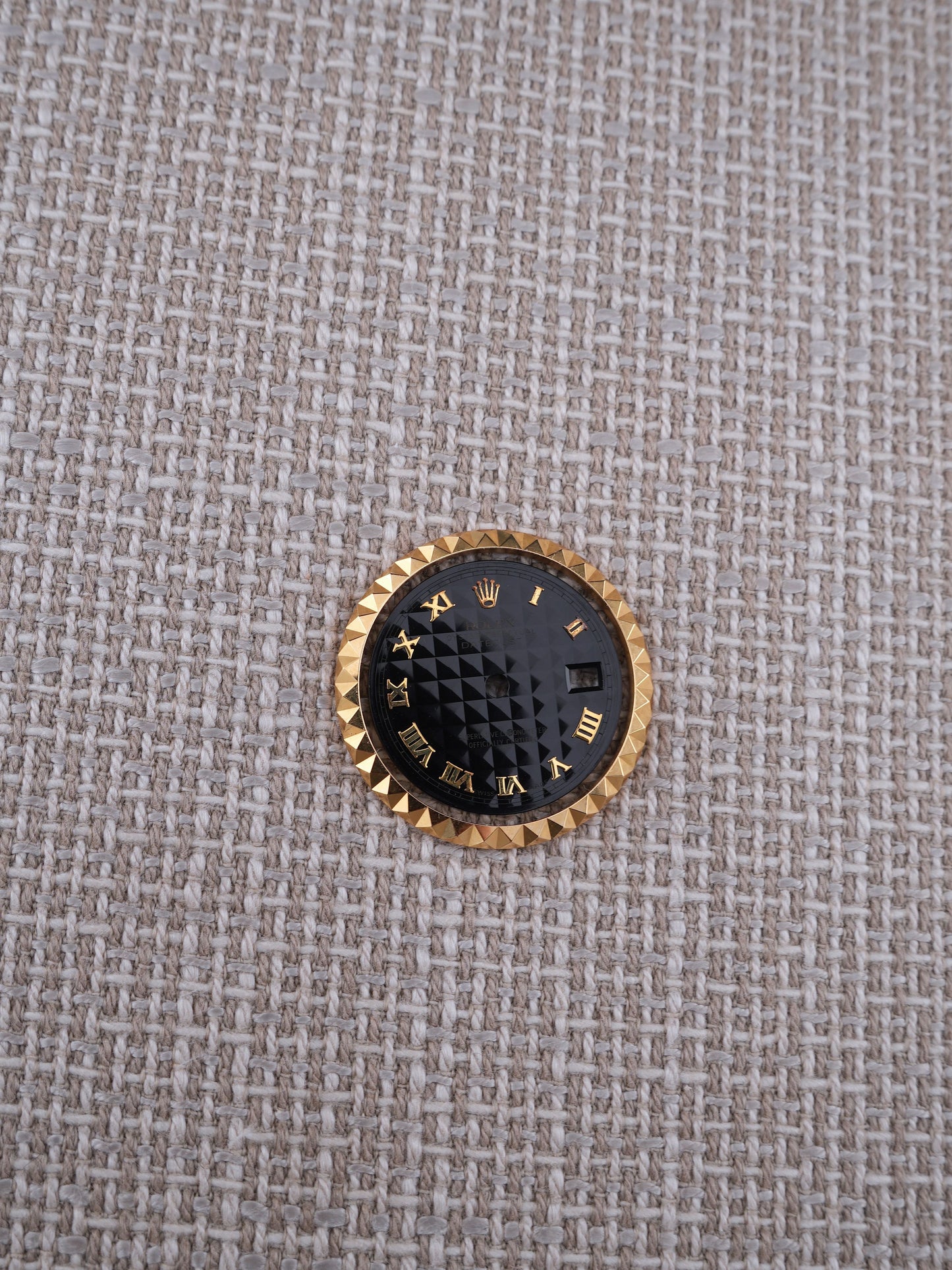 Rolex Pyramid Zifferblatt & Lünette für Lady-Datejust 69173 | 69178 26 mm Gelbgold