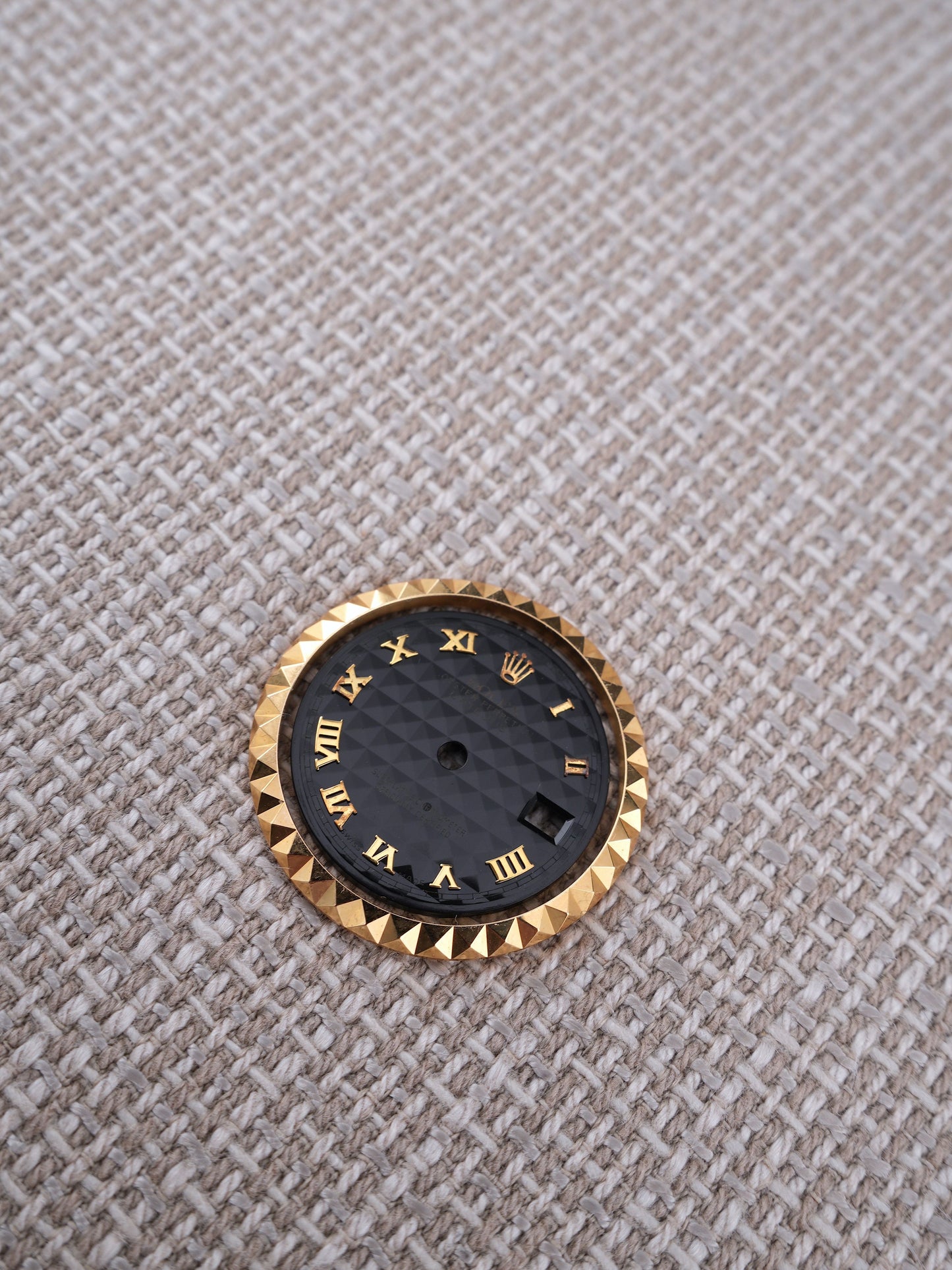 Rolex Pyramid Zifferblatt & Lünette für Lady-Datejust 69173 | 69178 26 mm Gelbgold