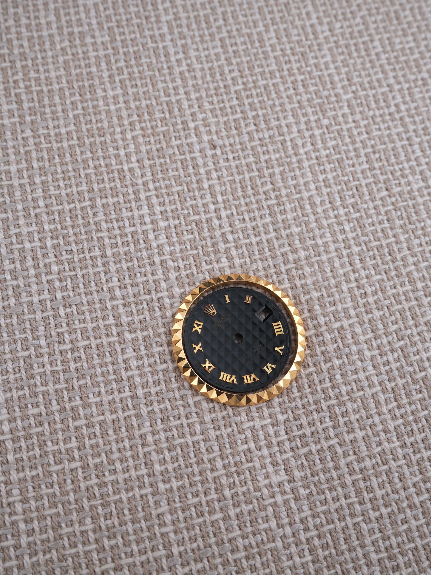 Rolex Pyramid Zifferblatt & Lünette für Lady-Datejust 69173 | 69178 26 mm Gelbgold