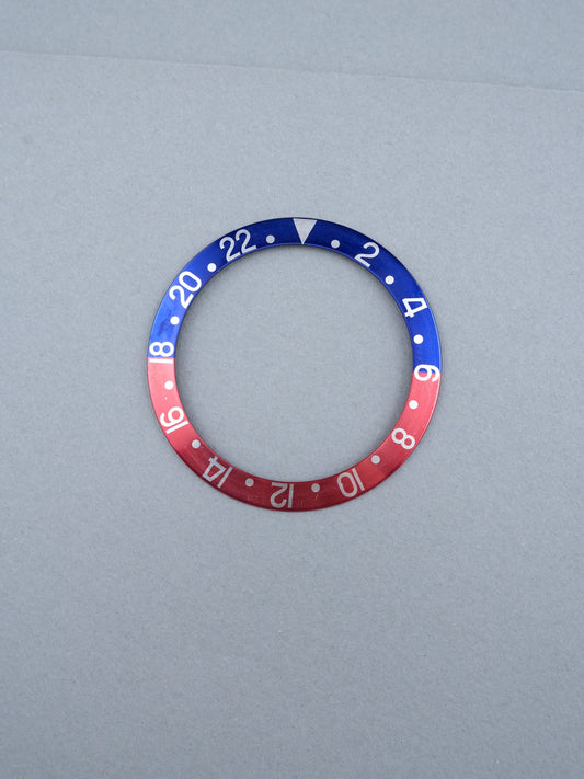Rolex Lünetten-Inlay | Insert | Einlage Non-Serif Mid Font Blau/Rot „Pepsi“ für GMT-Master 1675 | 16750