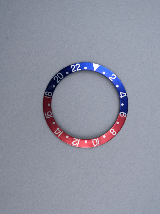 Rolex Lünetten-Inlay | Insert | Einlage Non-Serif Mid Font Blau/Rot „Pepsi“ für GMT-Master 1675 | 16750