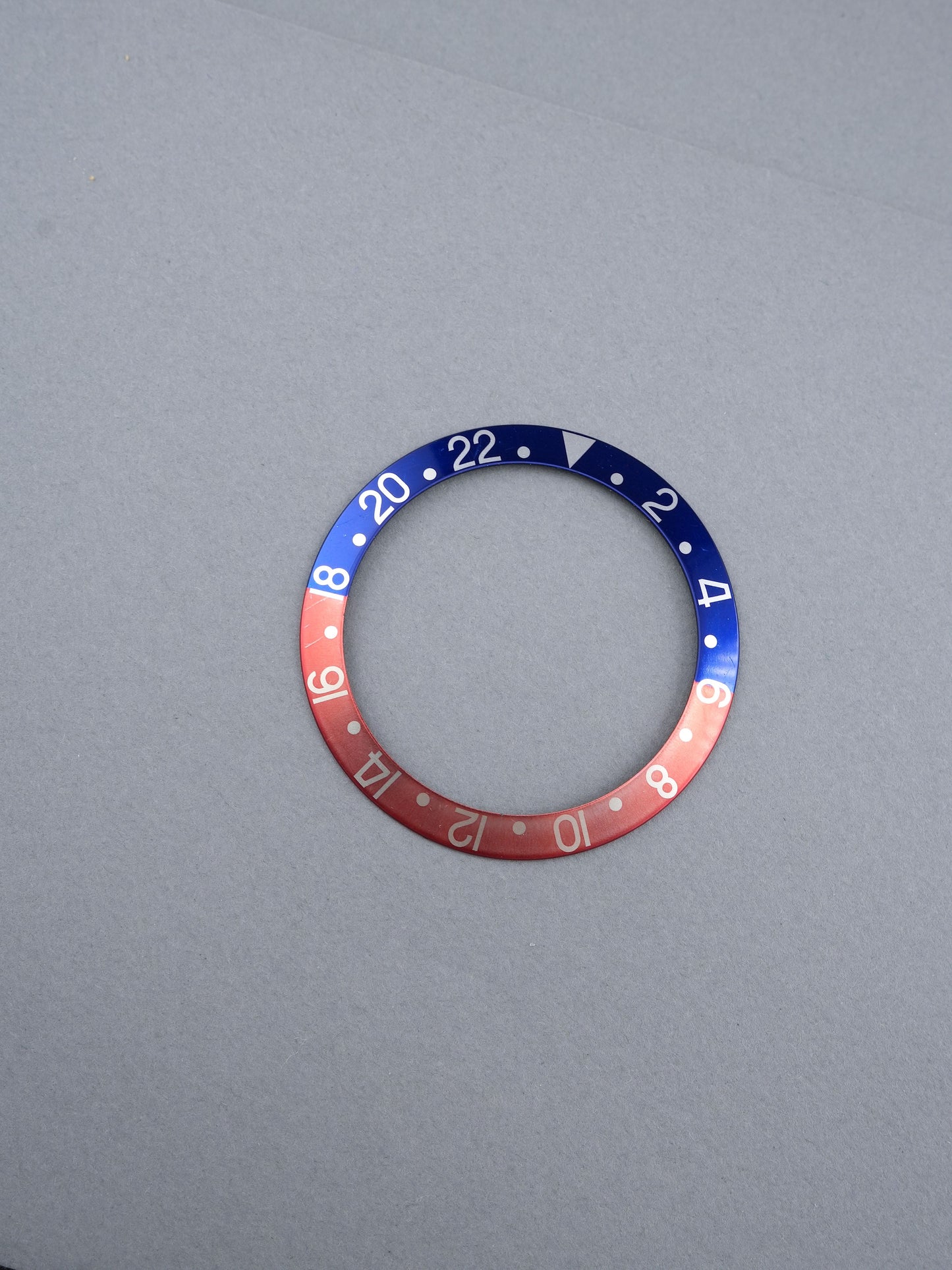 Rolex Bezel Inlay | Insert | Non-Serif Thin Font Blue/Red “Pepsi” for GMT-Master 1675 | 16750