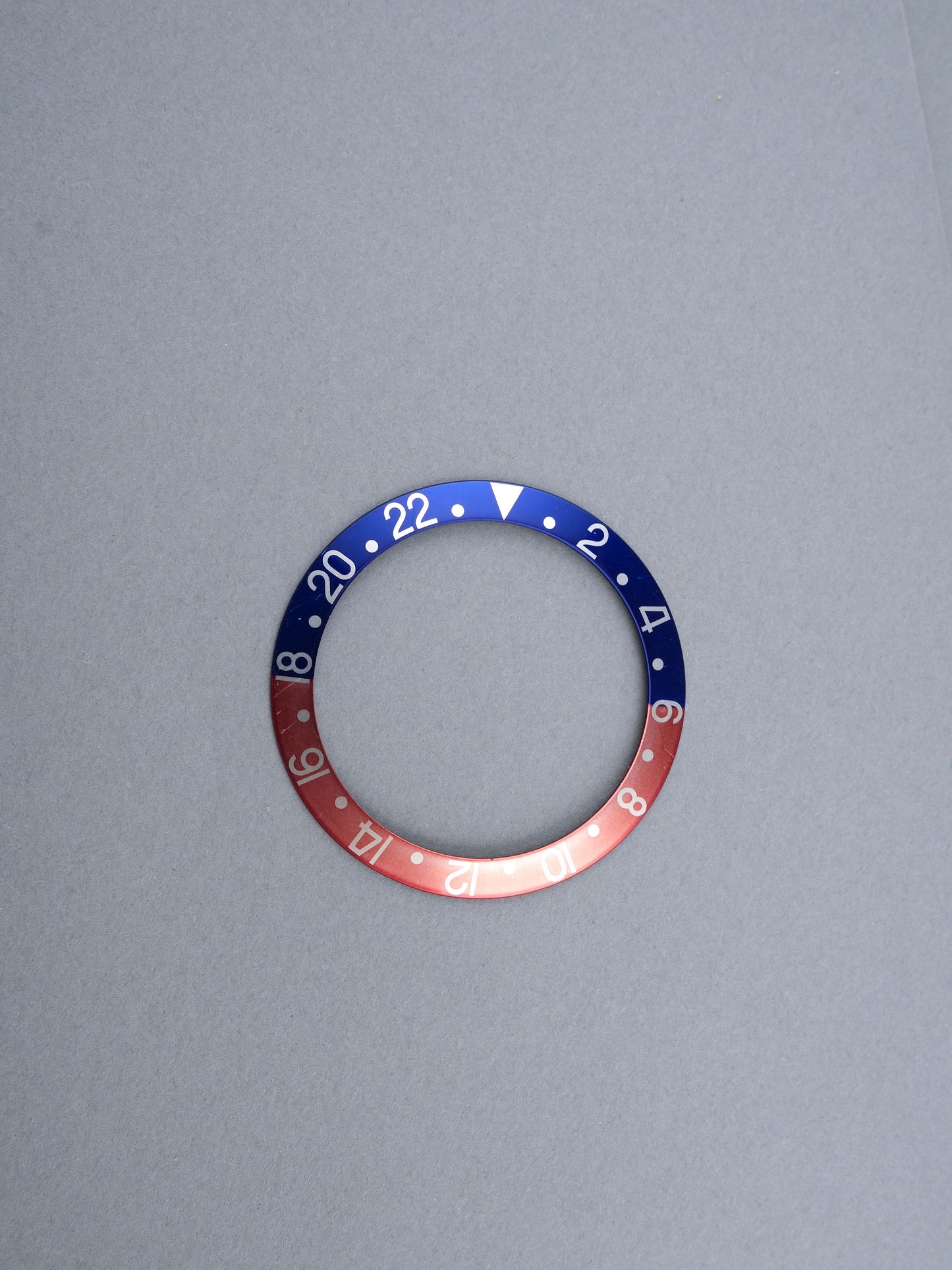 Rolex Bezel Inlay | Insert | Non-Serif Thin Font Blue/Red “Pepsi” for GMT-Master 1675 | 16750