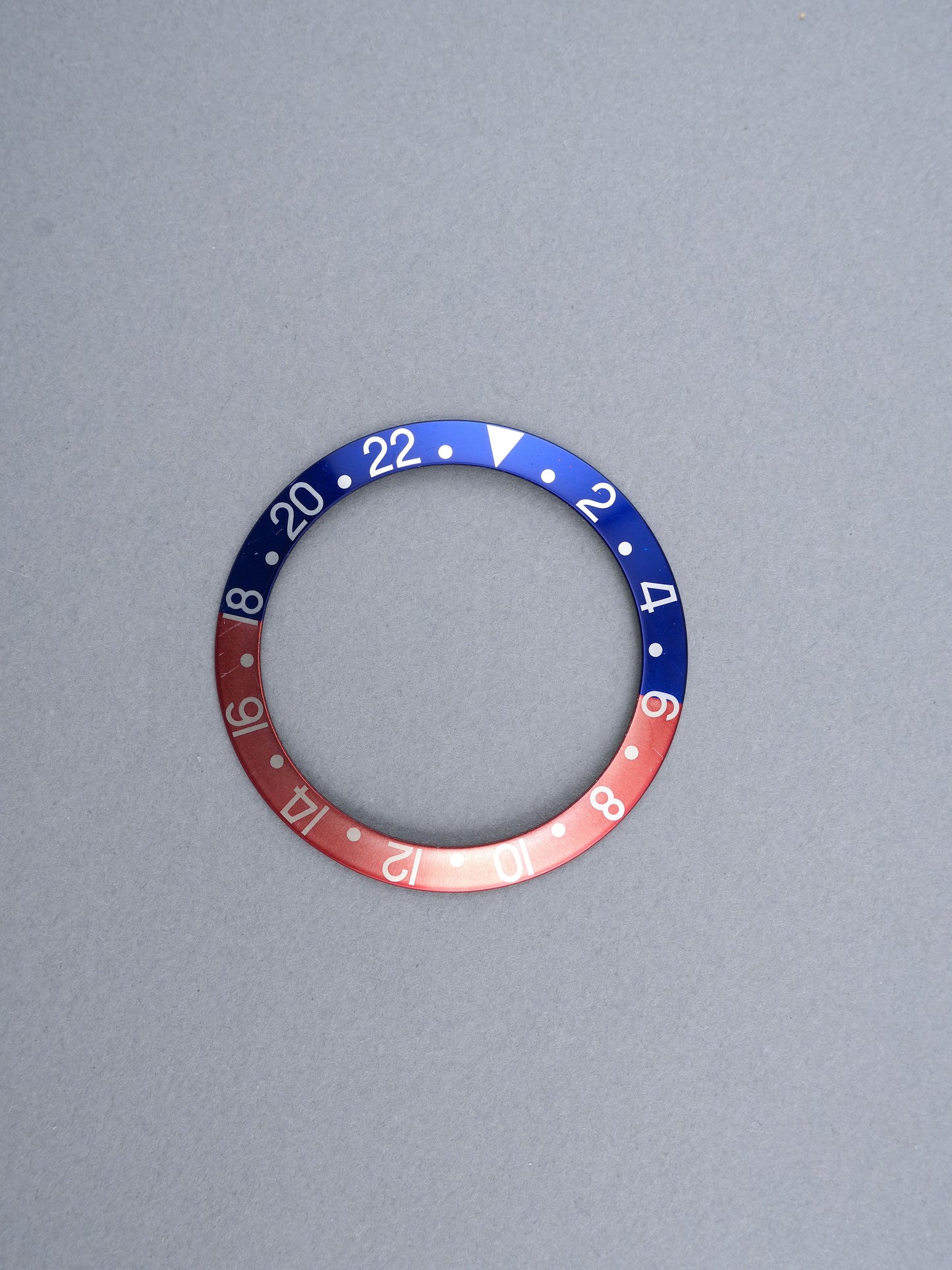 Rolex Bezel Inlay | Insert | Non-Serif Thin Font Blue/Red “Pepsi” for GMT-Master 1675 | 16750