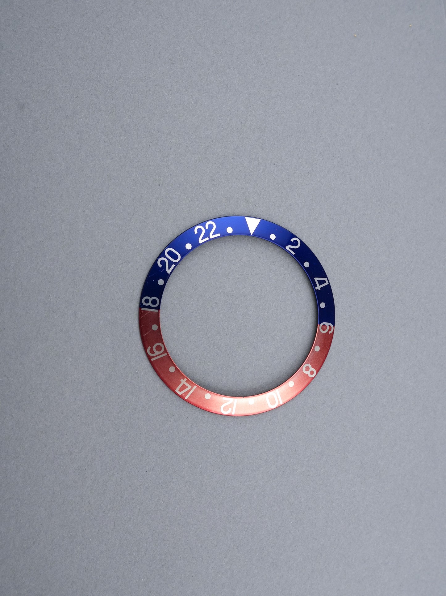 Rolex Bezel Inlay | Insert | Non-Serif Thin Font Blue/Red “Pepsi” for GMT-Master 1675 | 16750
