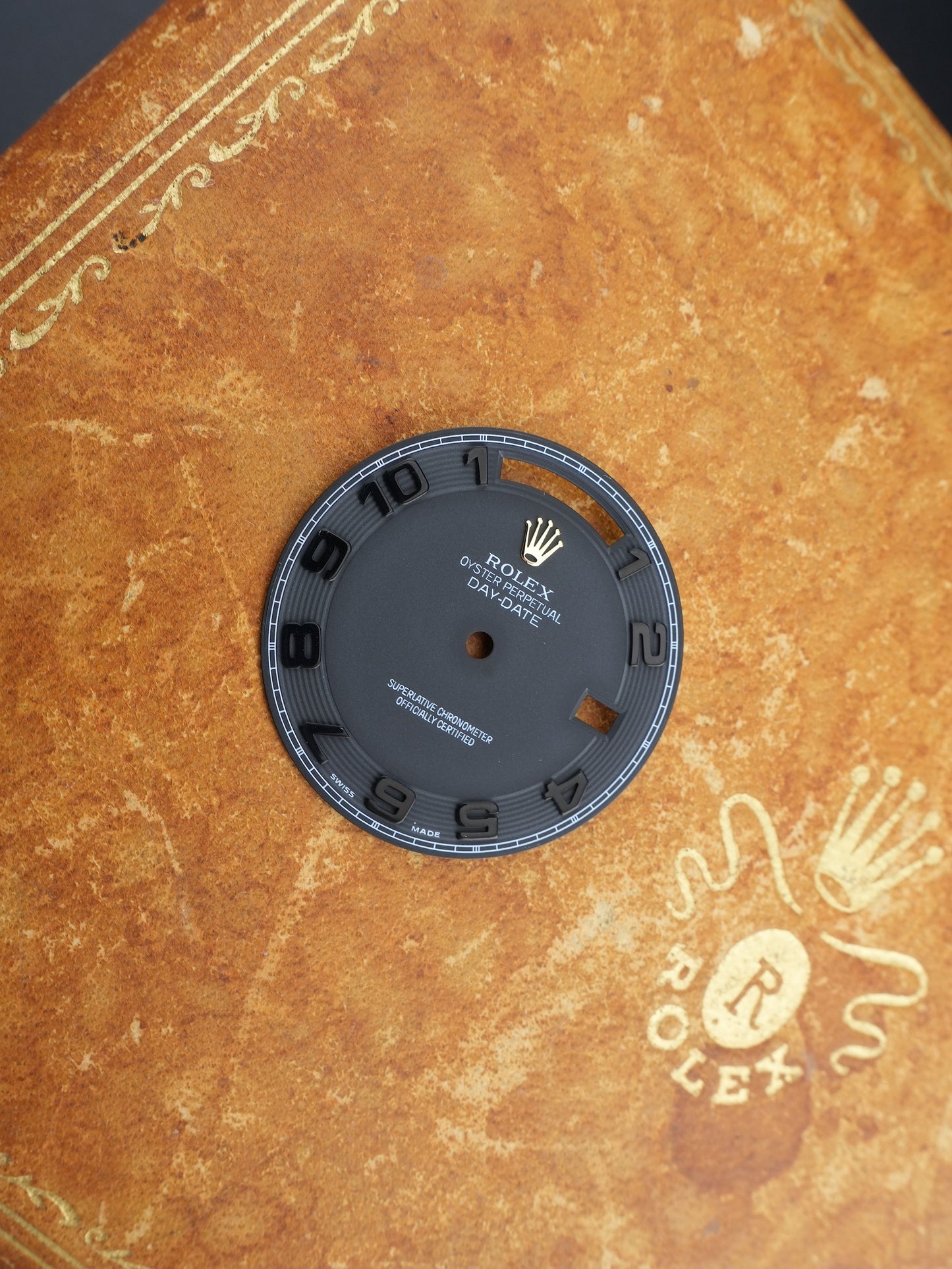Rolex dial schwarz "Black Arab" for yellow gold Day-Date II 41 mm 218238