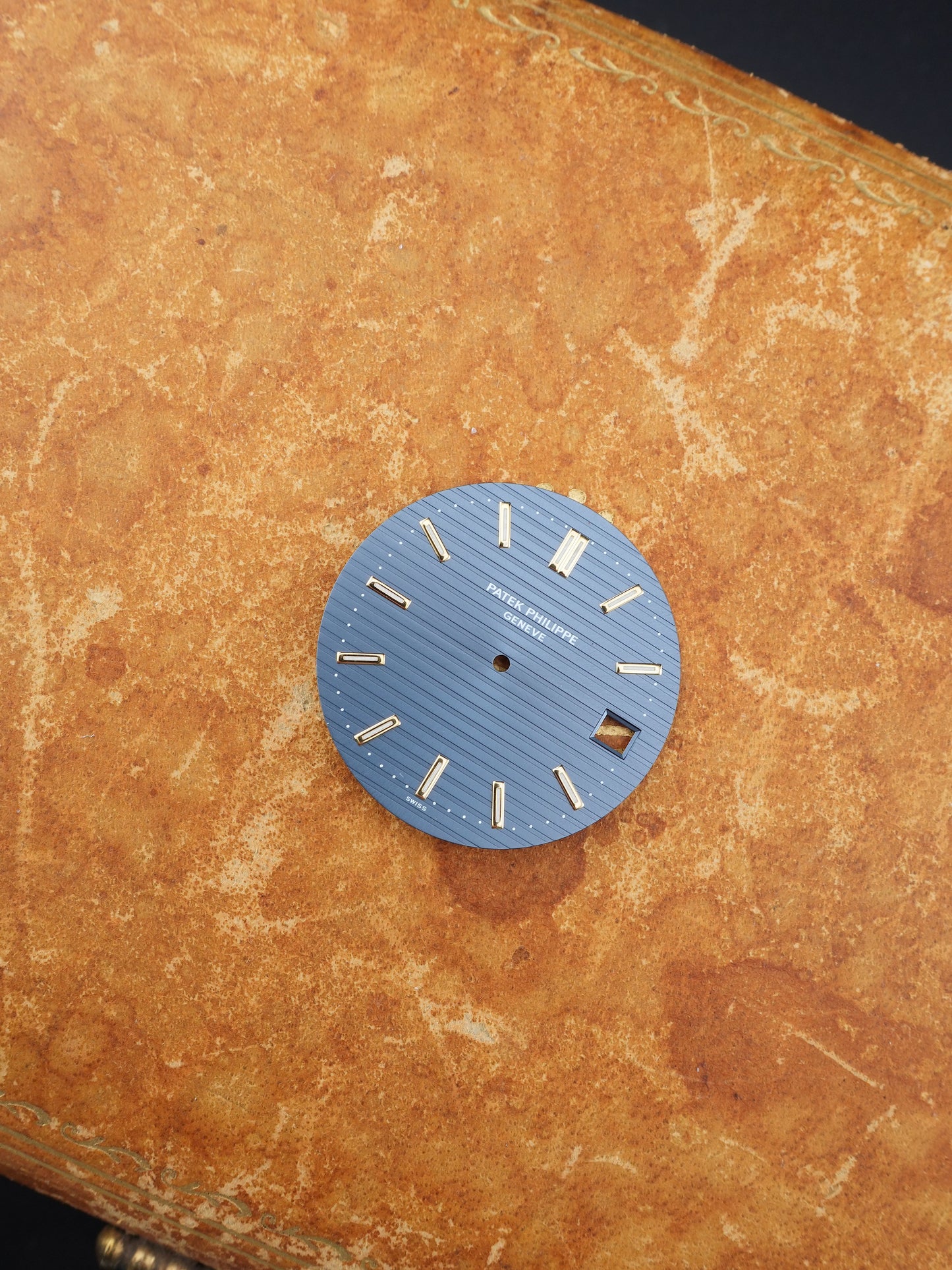 Patek Philippe Service Dial, Light Blue “Swiss Only” for Nautilus 3700