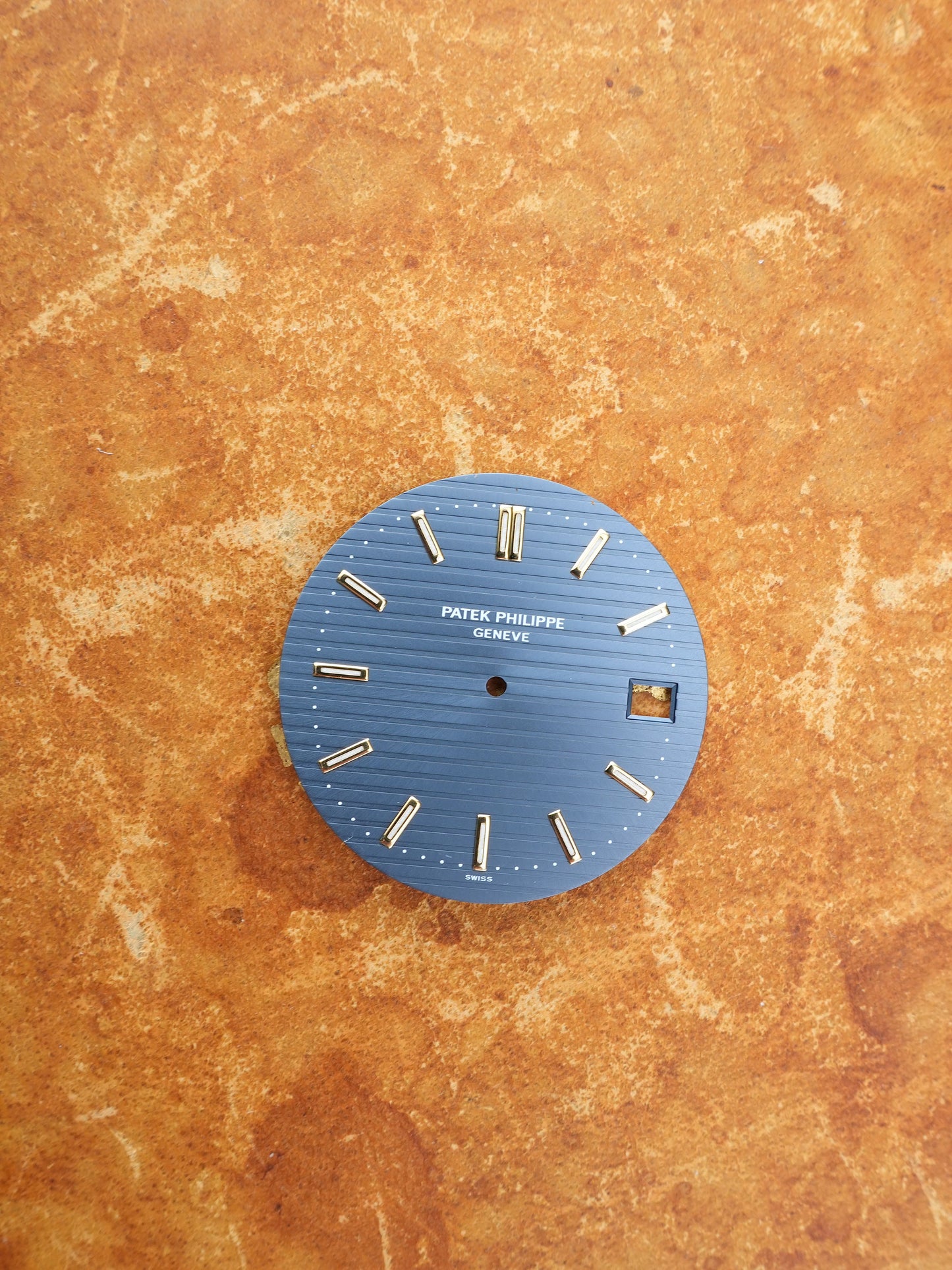 Patek Philippe Service Dial, Light Blue “Swiss Only” for Nautilus 3700