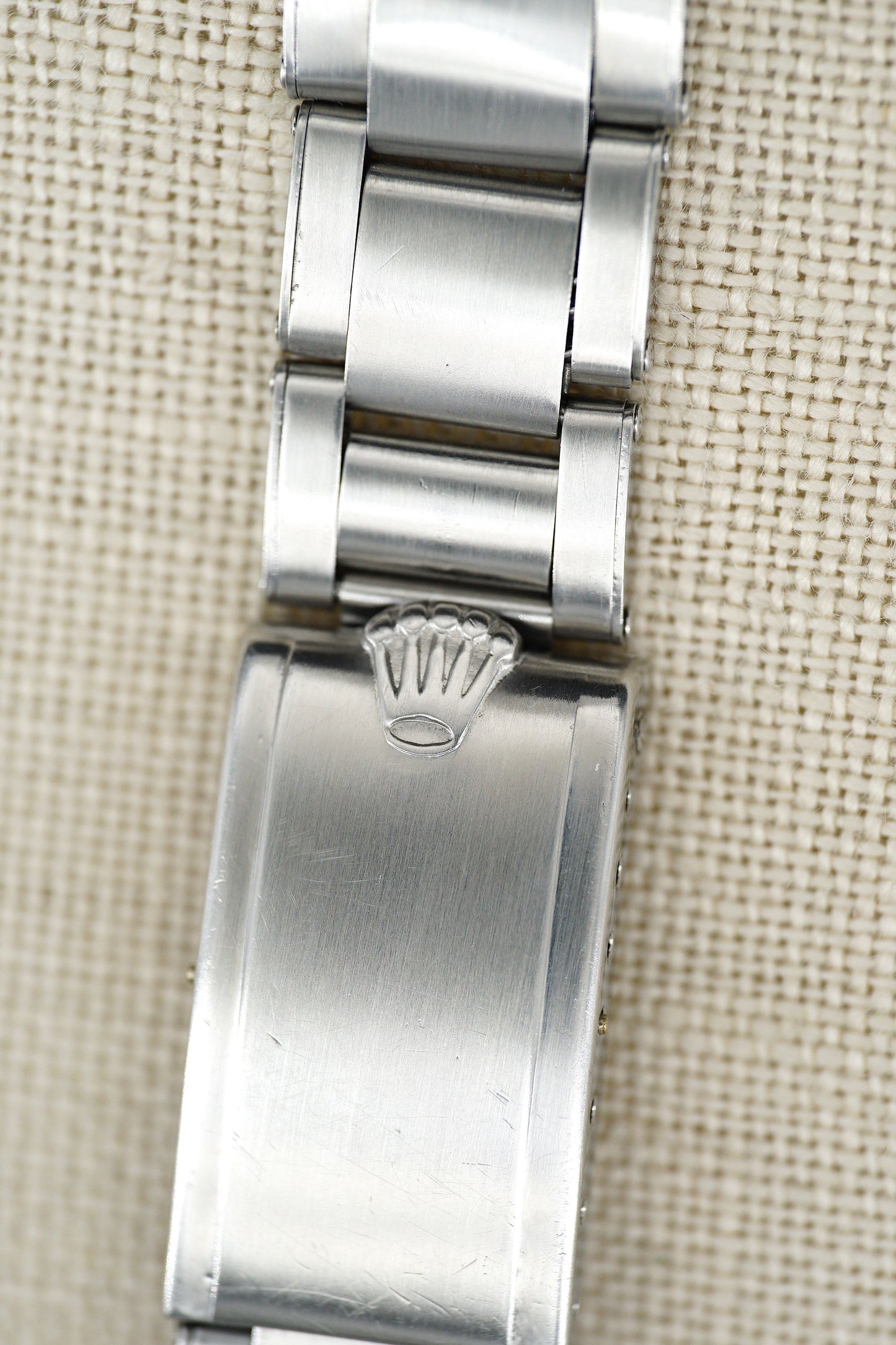 Rolex Rivet Oyster Spring Loaded Band Stahl genietet mit 58 Endlinks und Zugfedern